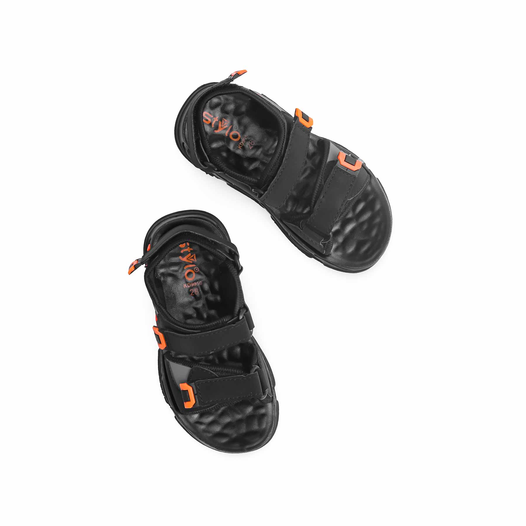 Boys Black Casual Sandal KD9950 - Image 5