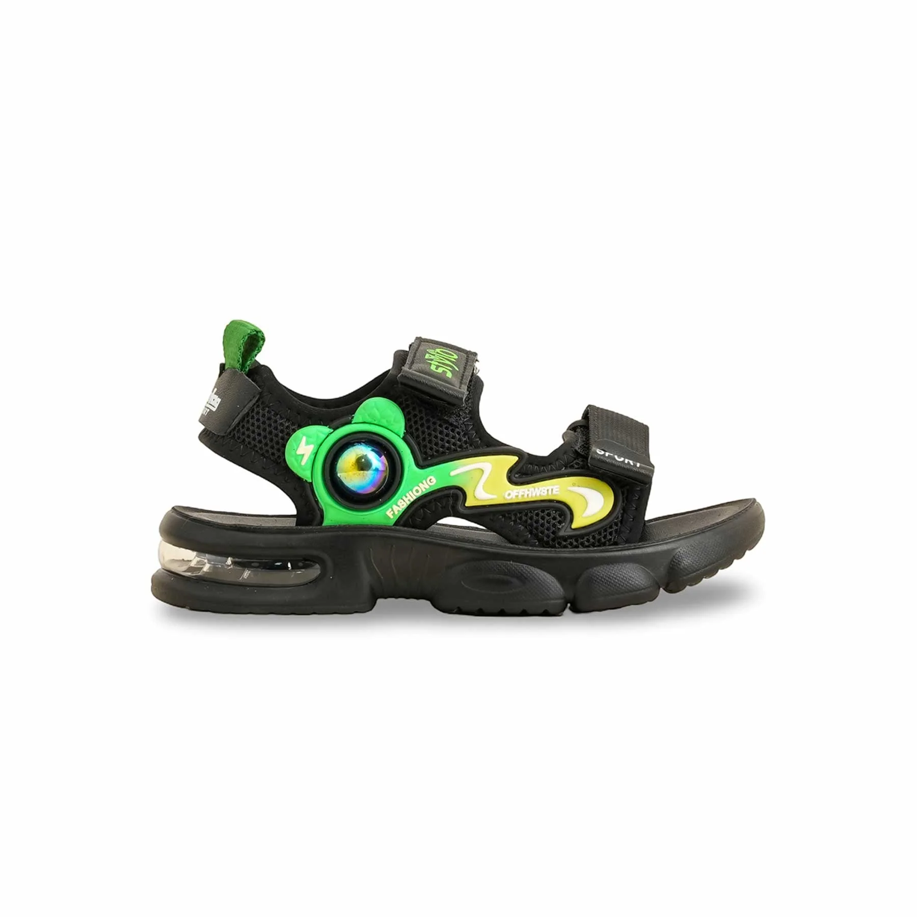Boys Black Casual Sandal KD9974 - Image 2