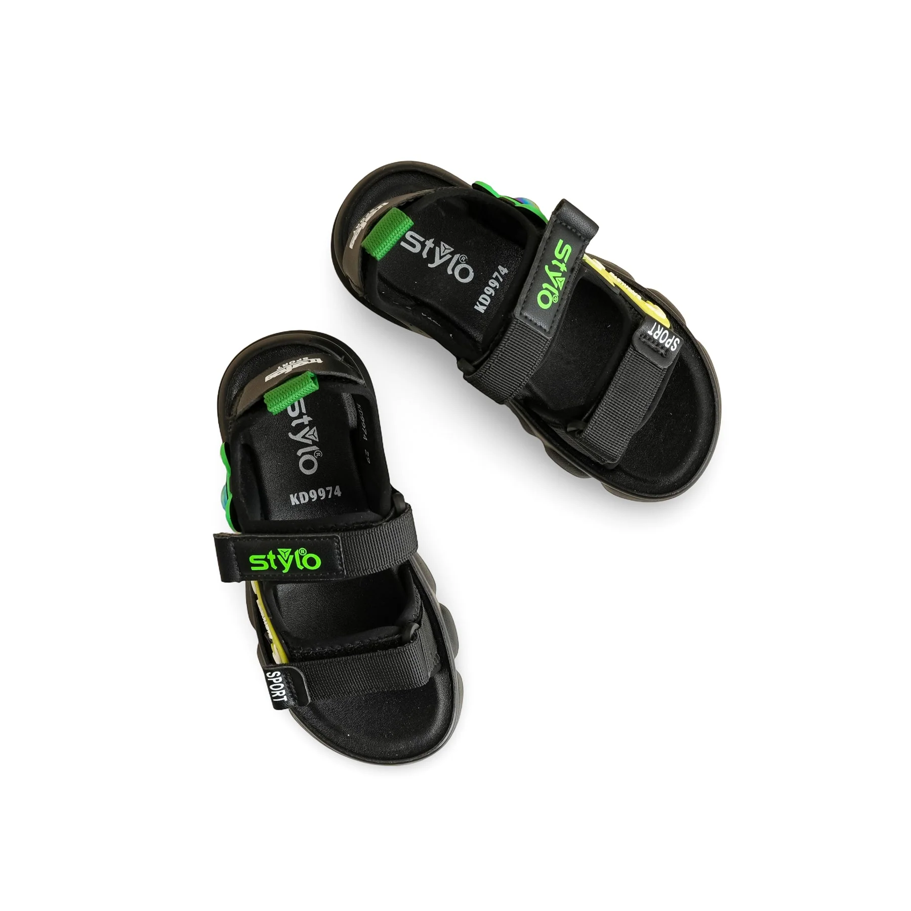 Boys Black Casual Sandal KD9974 - Image 5