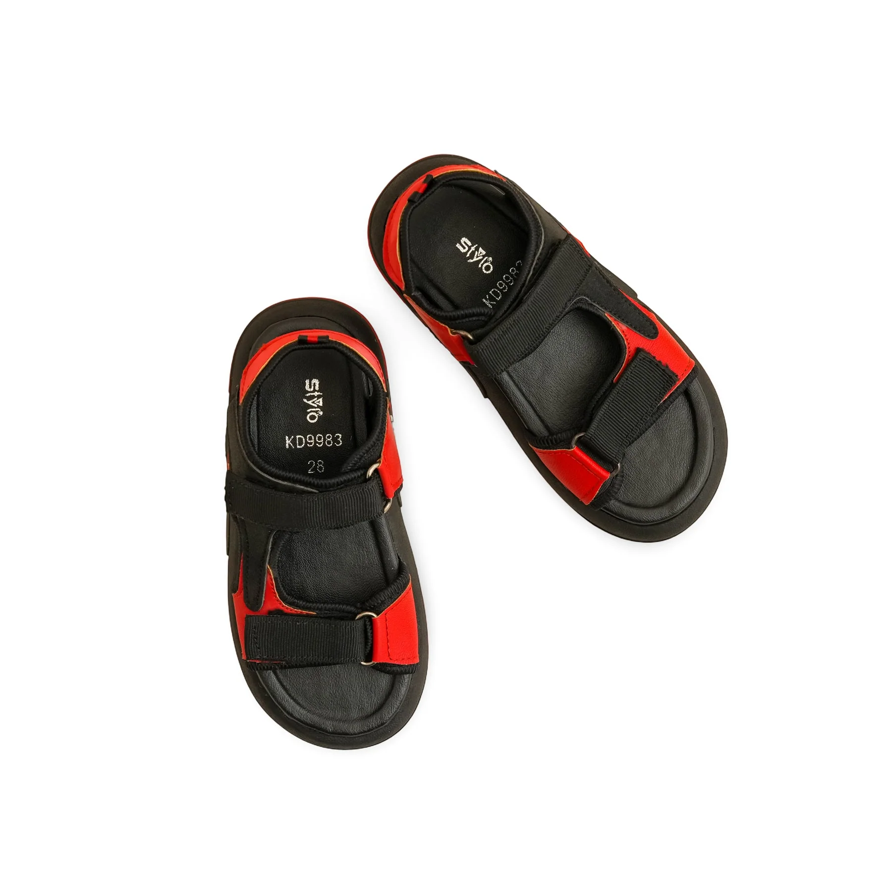 Boys Black Casual Sandal KD9983 - Image 5