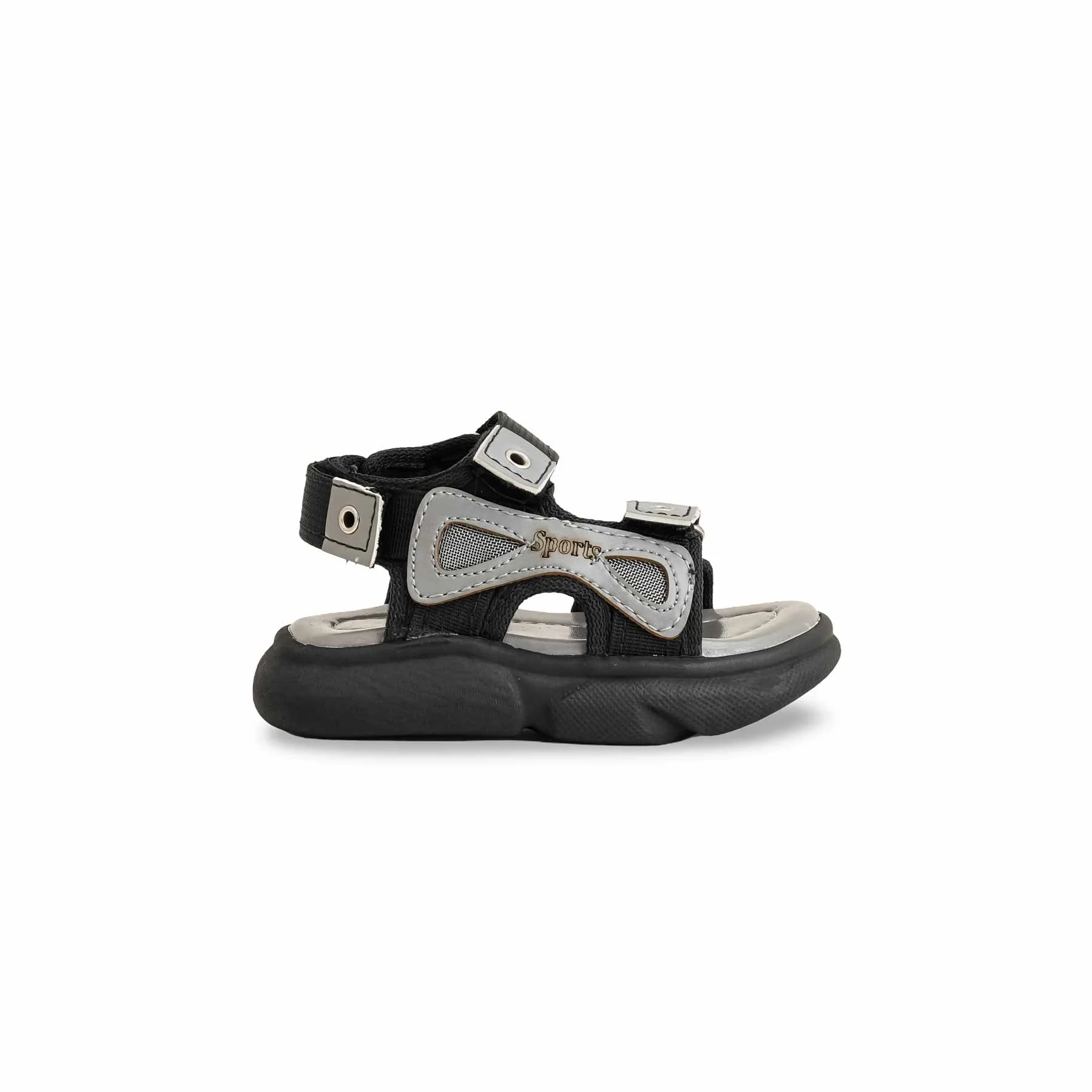 Boys Black Casual Sandal KD9997 - Image 2