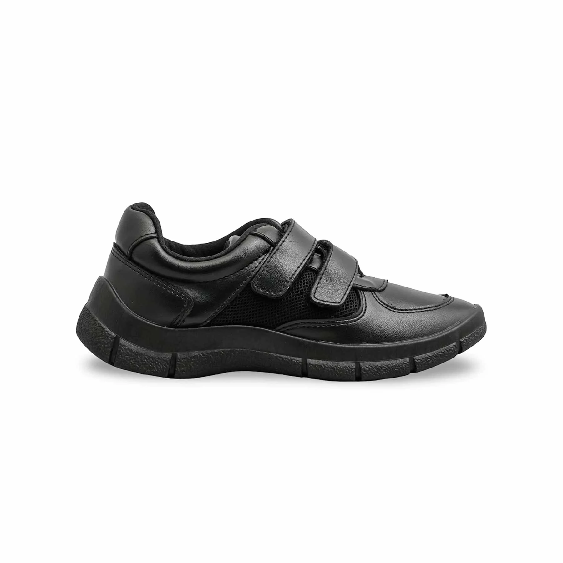 Boys Black Dual Strap School Shoes SK1108 - Image 2