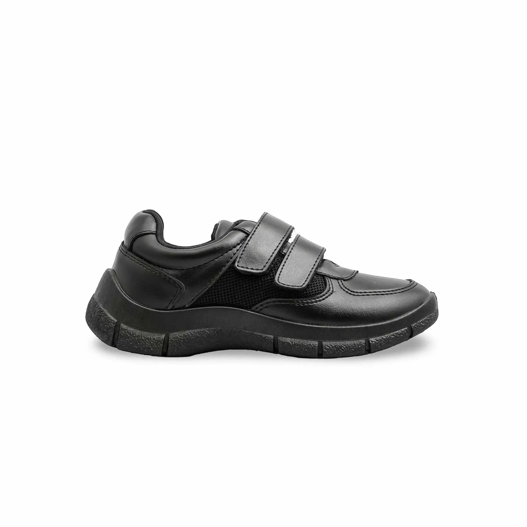 Boys Black Dual Strap Schools Shoes SK1107 - Image 2