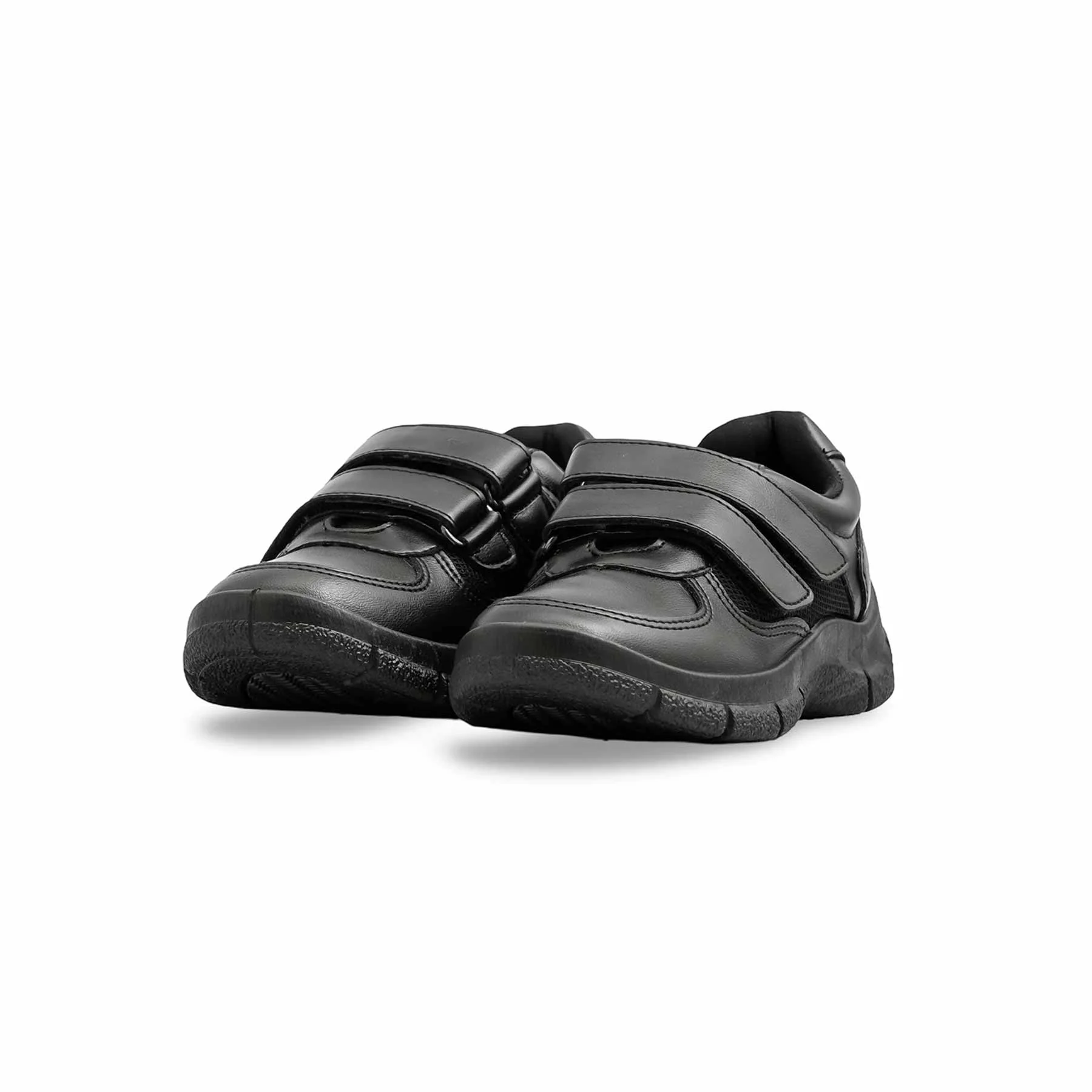 Boys Black Dual Strap Schools Shoes SK1107 - Image 3