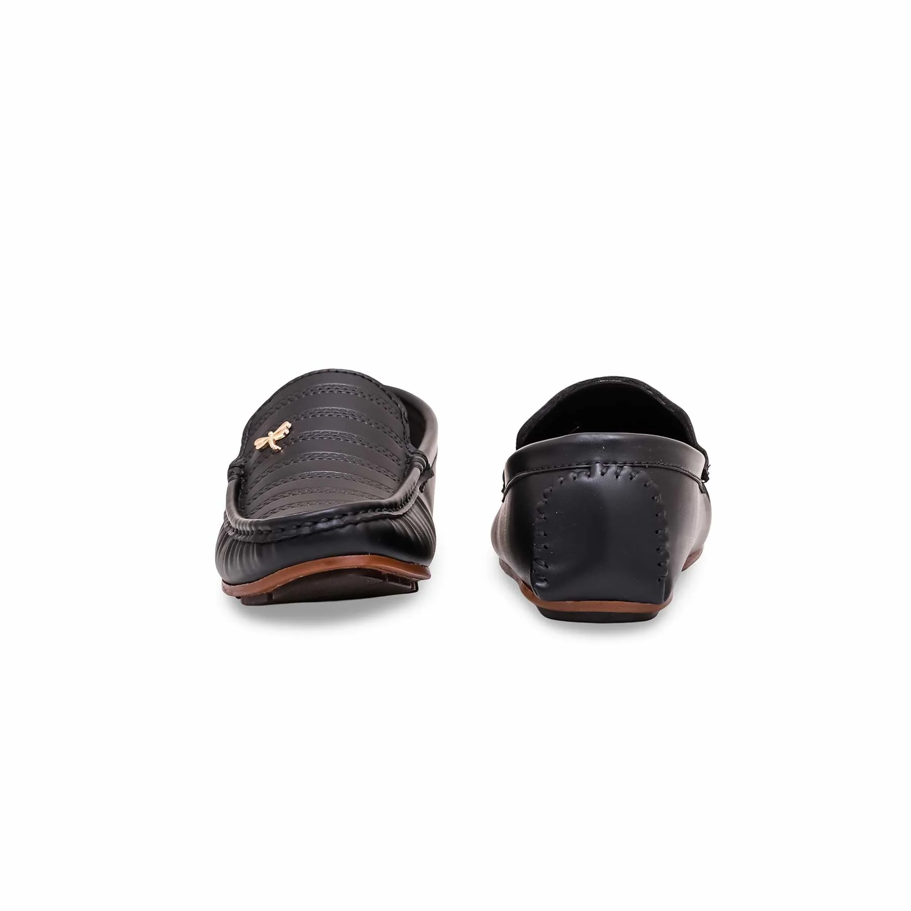 Boys Black Formal Moccasin KD0832 - Image 3