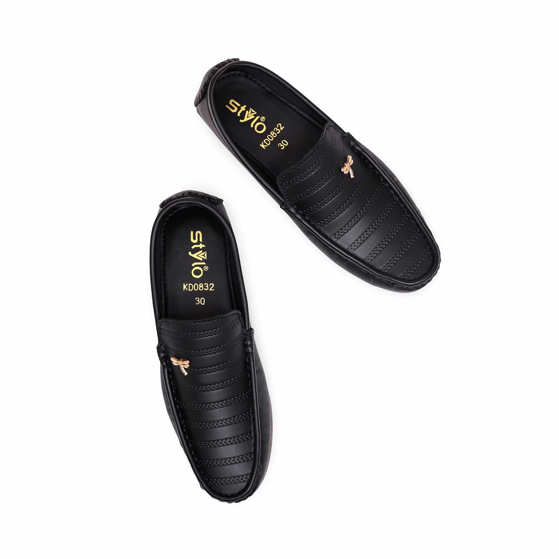 Boys Black Formal Moccasin KD0832 - Image 4
