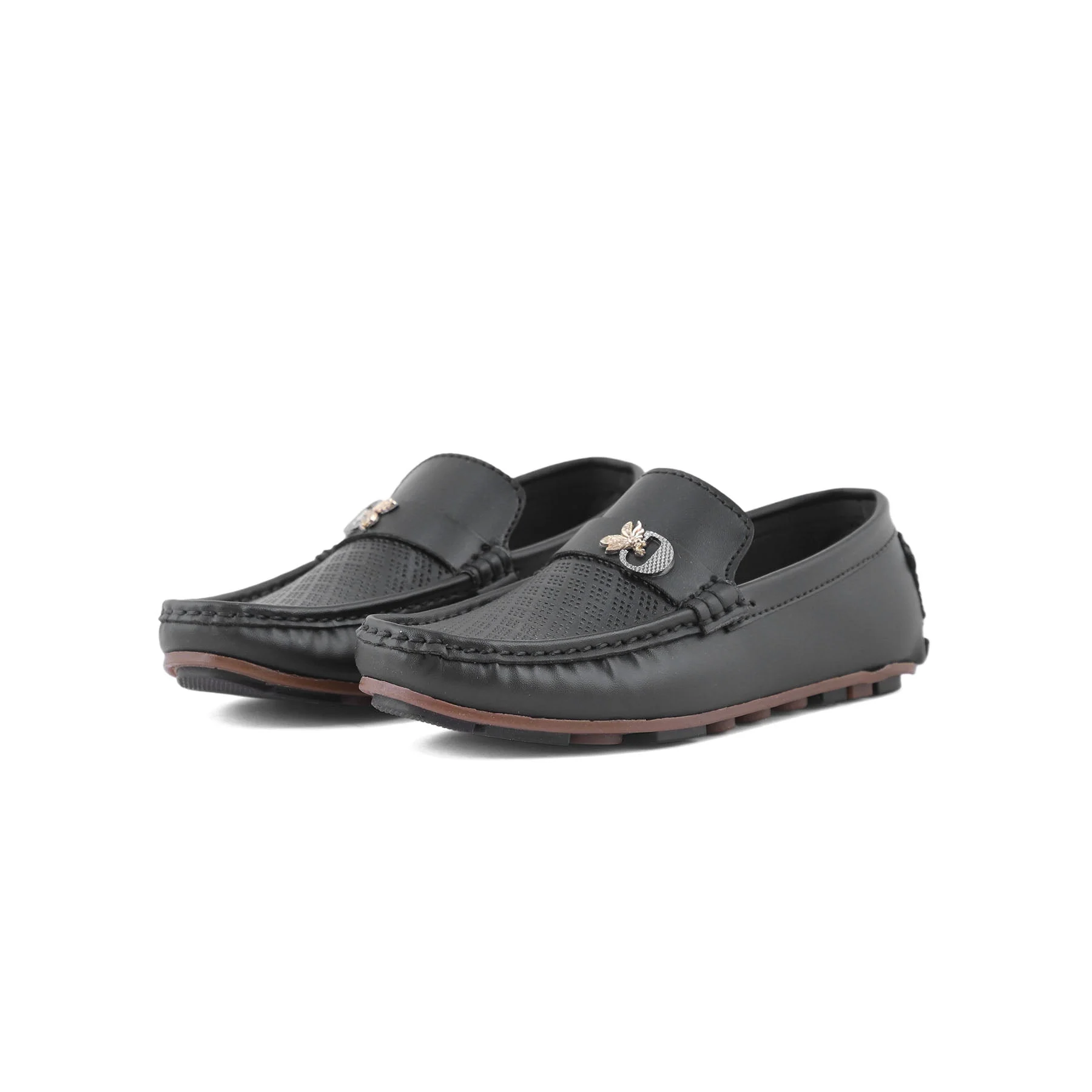 Boys Black Formal Moccasin KD0835 - Image 2