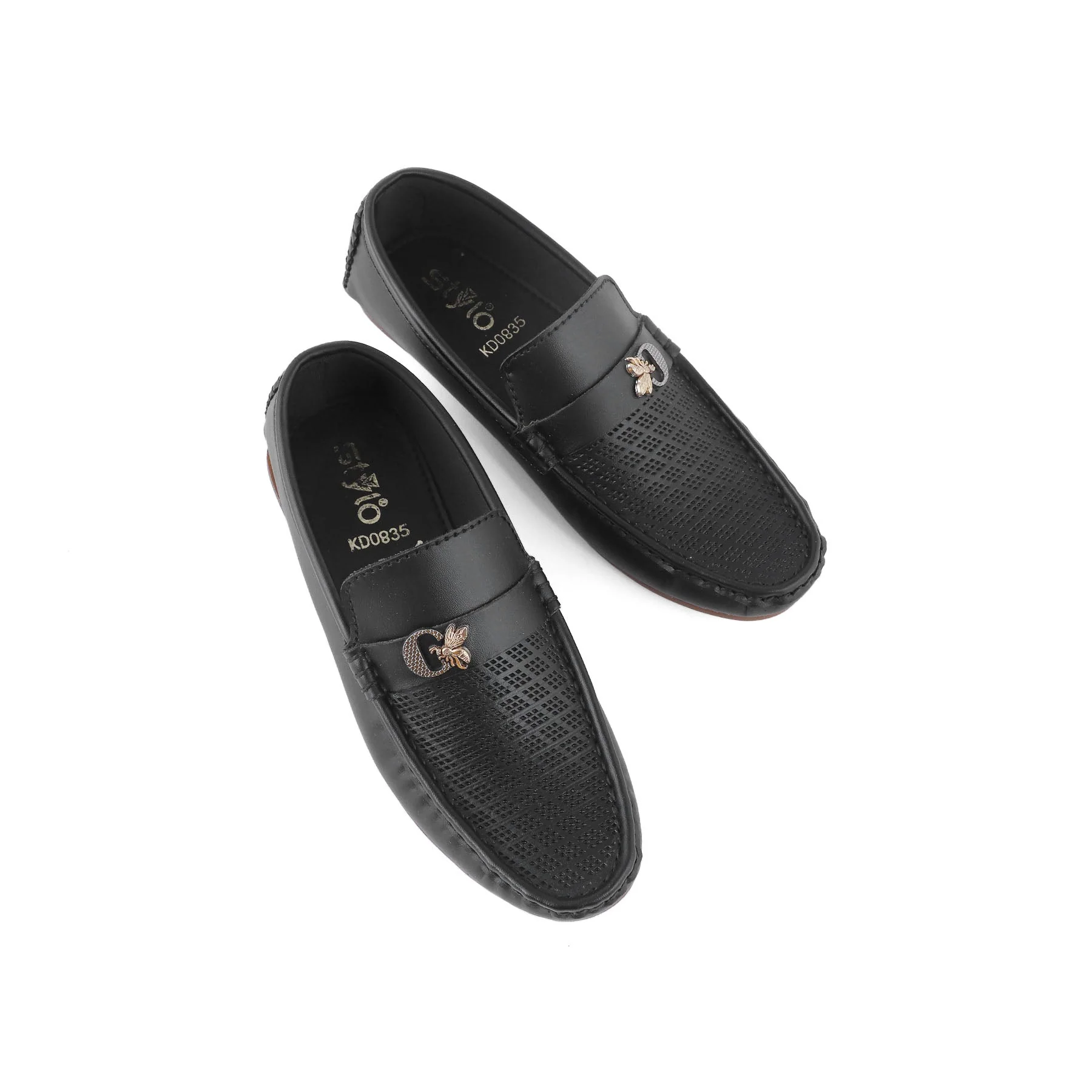 Boys Black Formal Moccasin KD0835 - Image 4