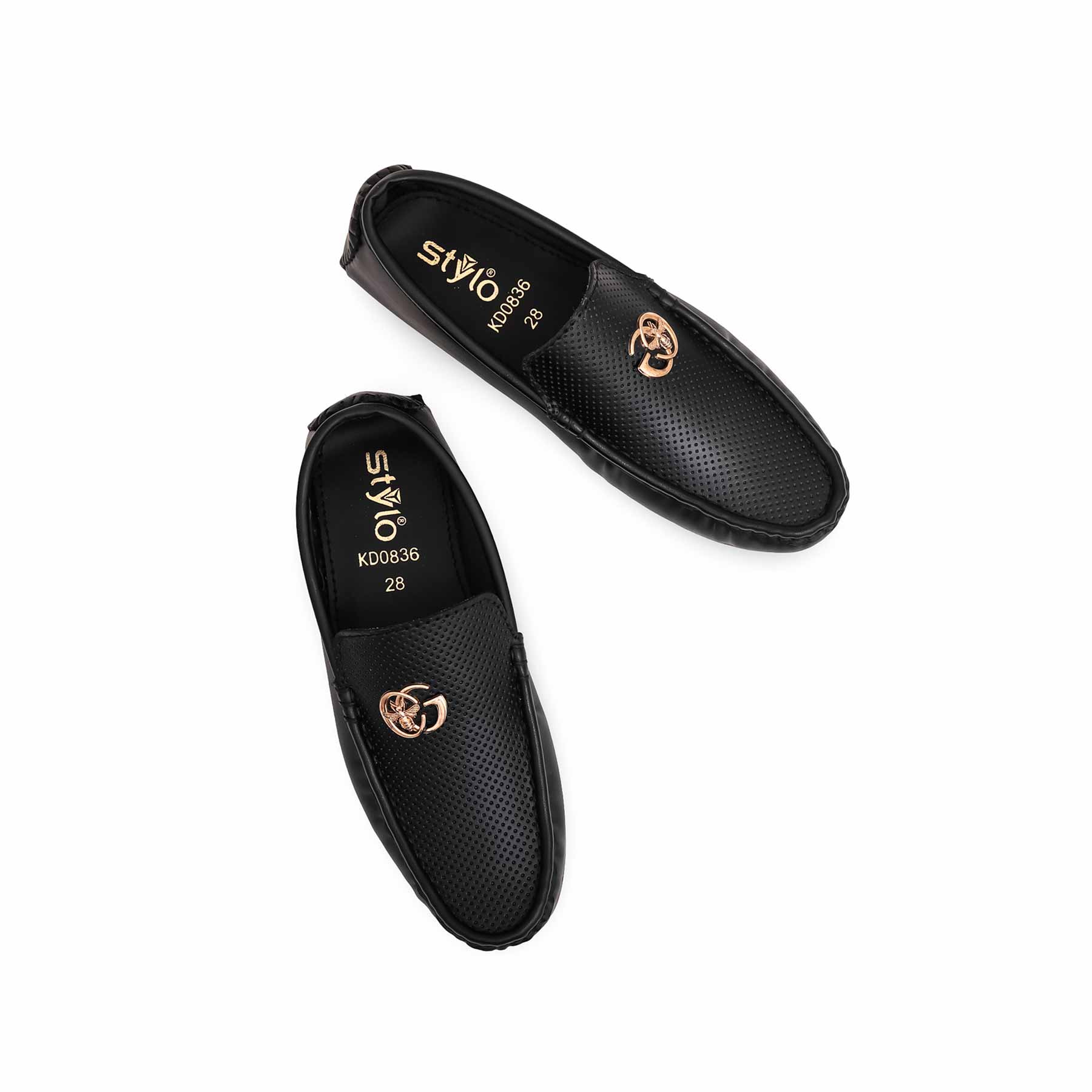 Boys Black Formal Moccasin KD0836 - Image 4