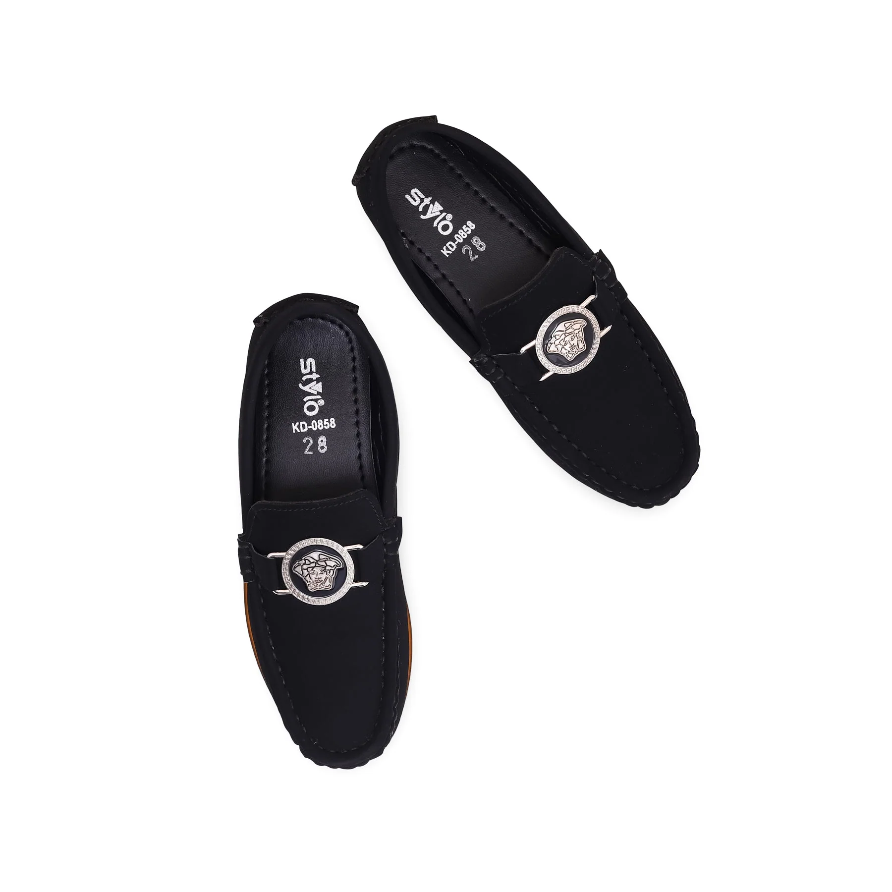 Boys Black Formal Moccasin KD0858 - Image 5