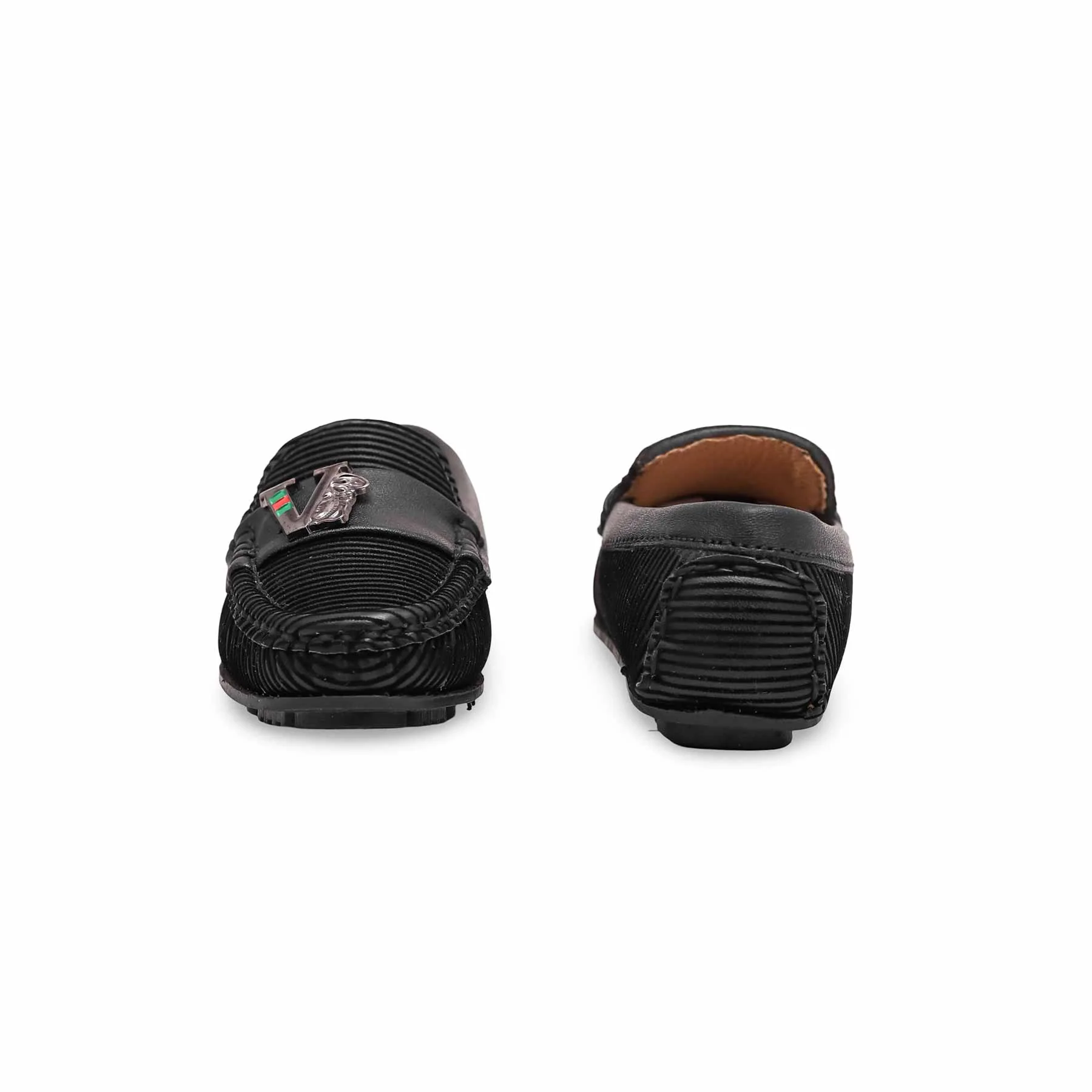 Boys Black Formal Moccasin KD0986 - Image 3