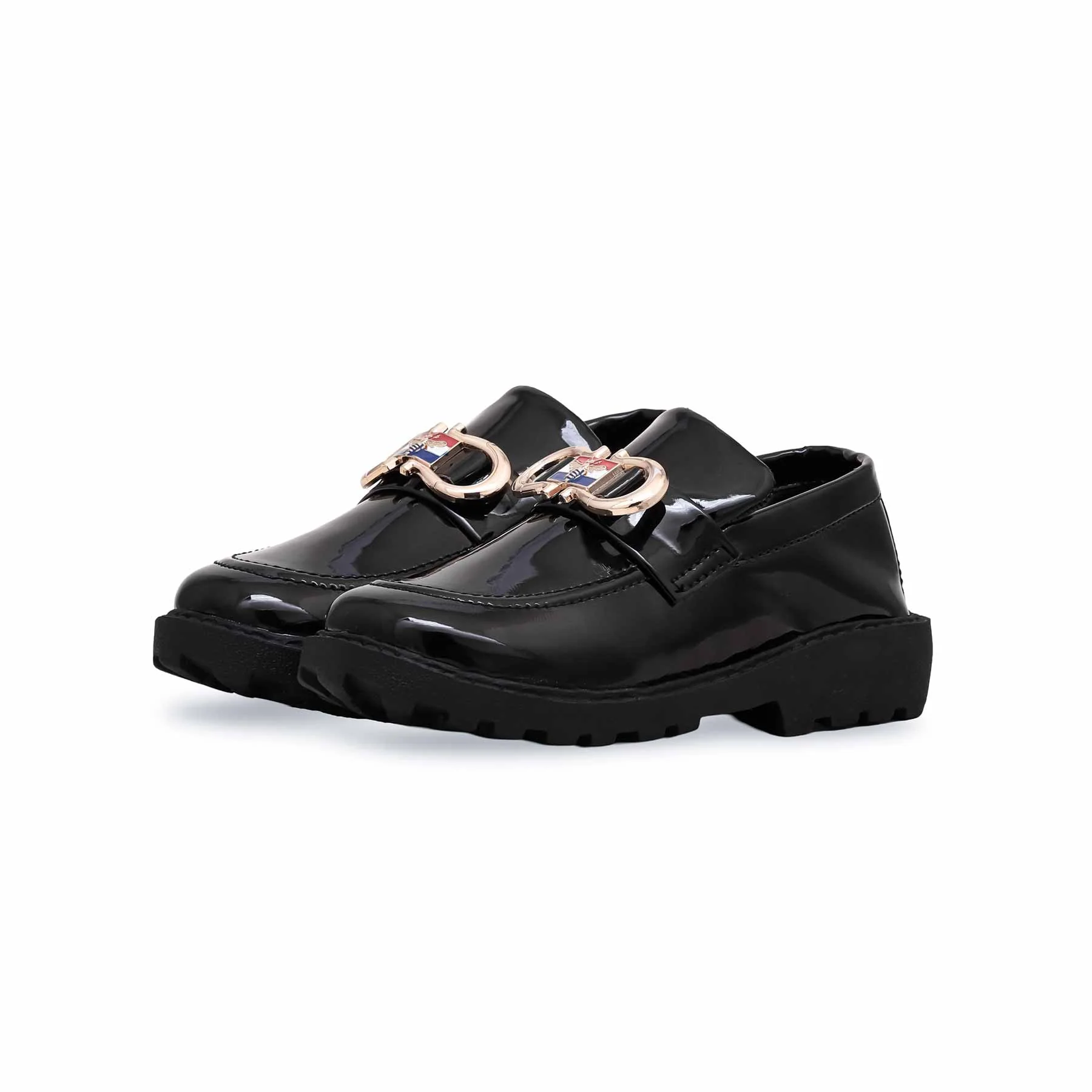 Boys Black Formal Moccasin KD2315 - Image 2