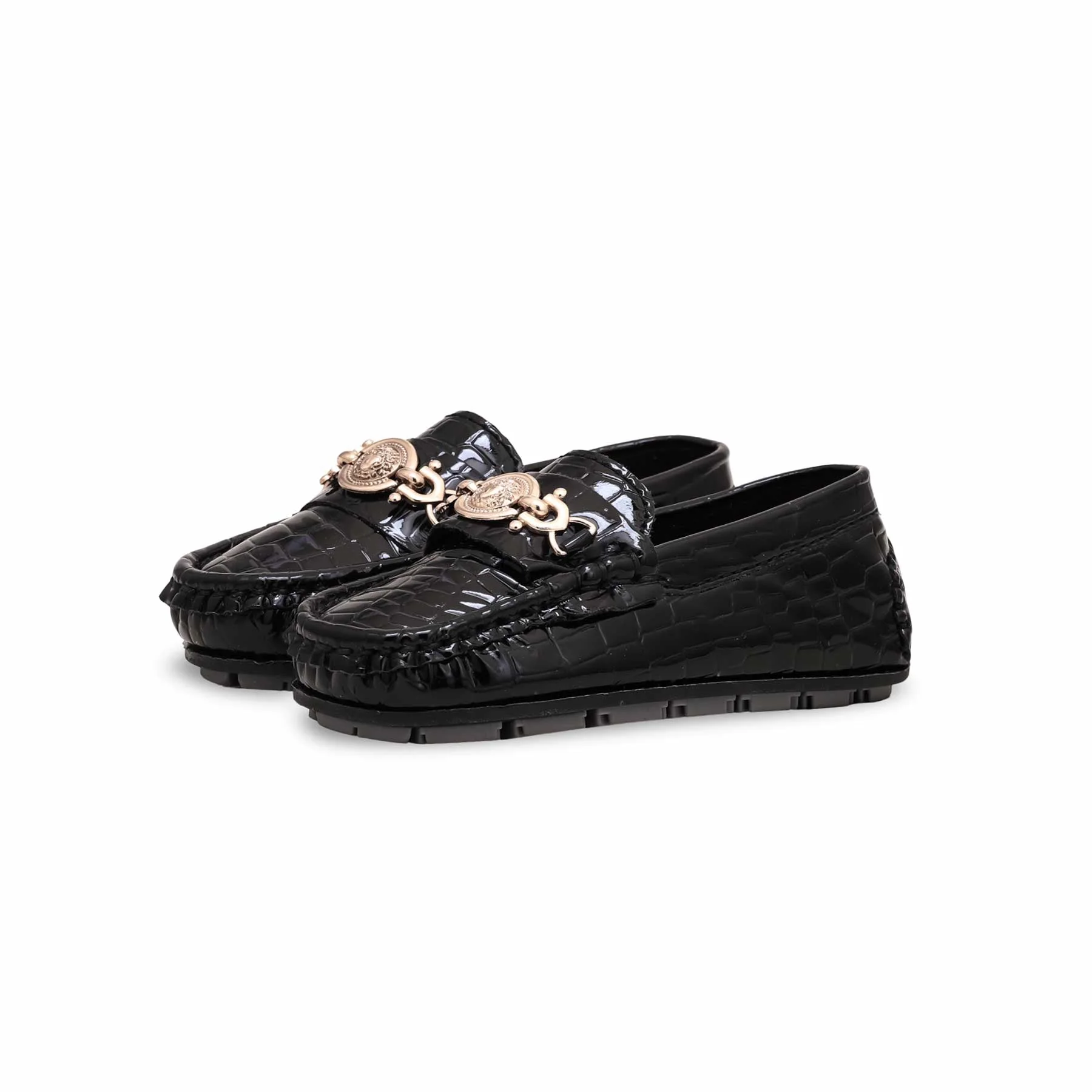 Boys Black Formal Moccasin KD2319 - Image 3