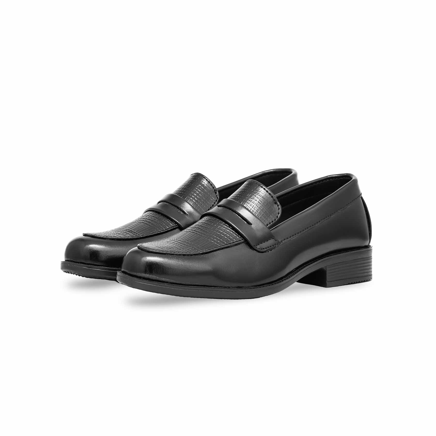 Boys Black Formal Moccasin KD2393 - Image 2