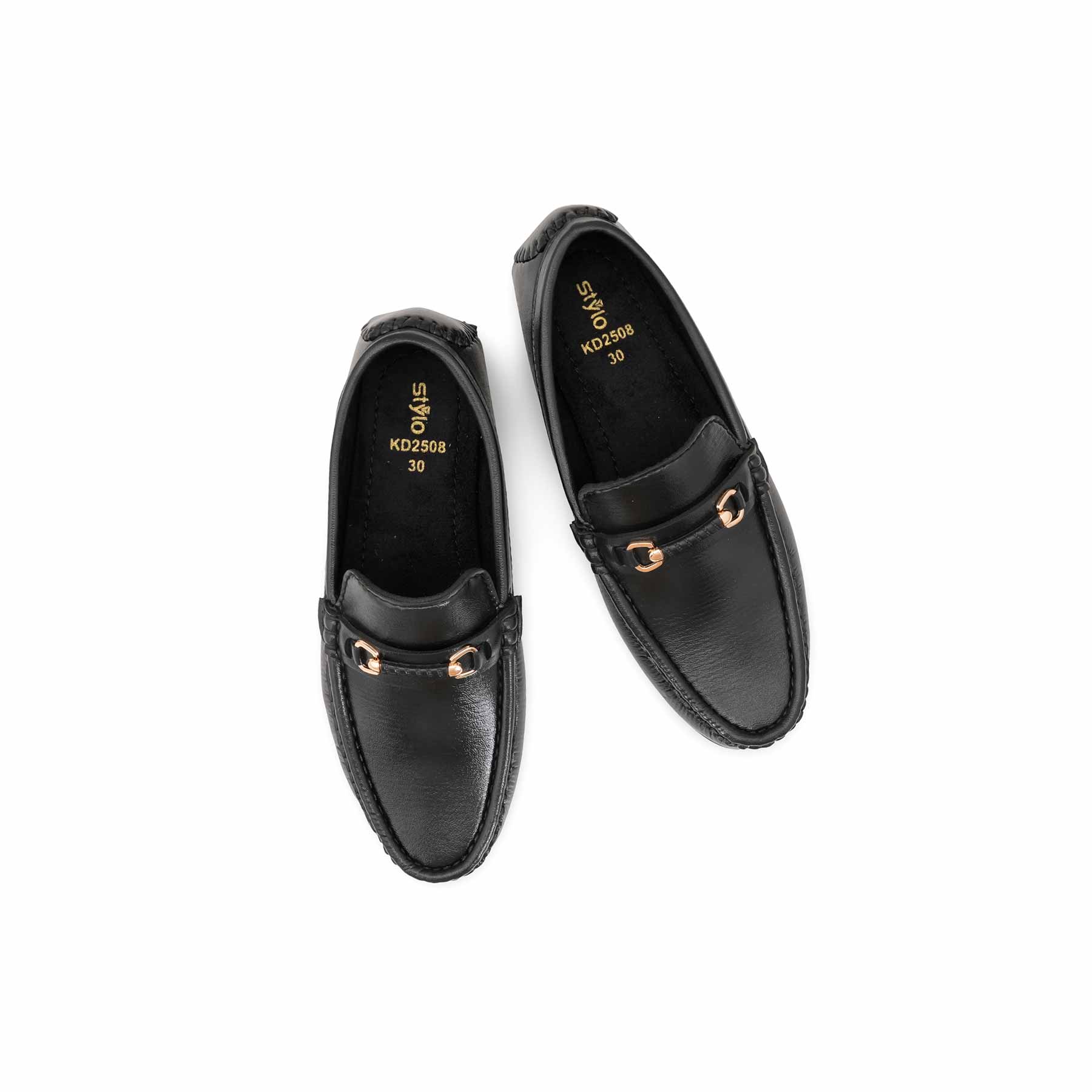 Boys Black Formal Moccasin KD2508 - Image 5