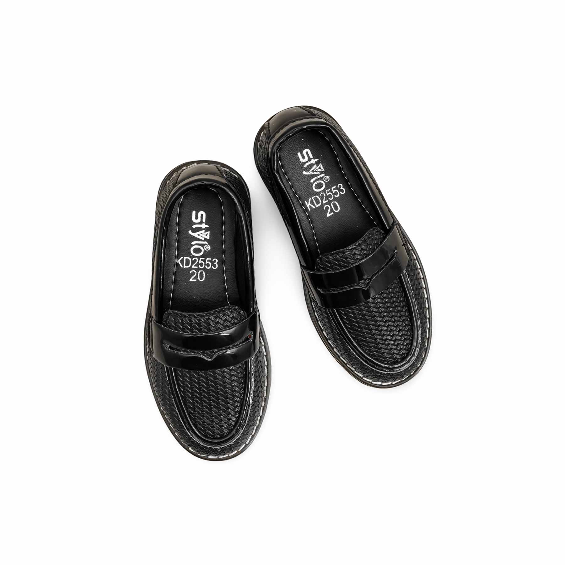 Boys Black Formal Moccasin KD2553 - Image 5
