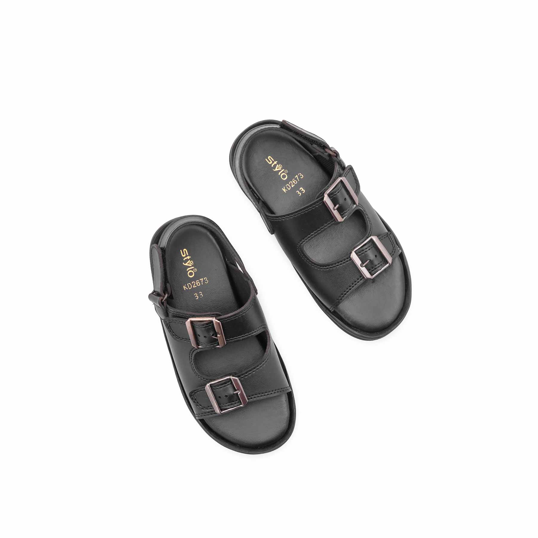 Boys Black Formal Sandal KD2673 - Image 5
