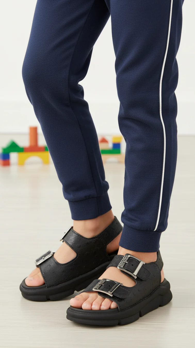 Boys Black Formal Sandal KD4719