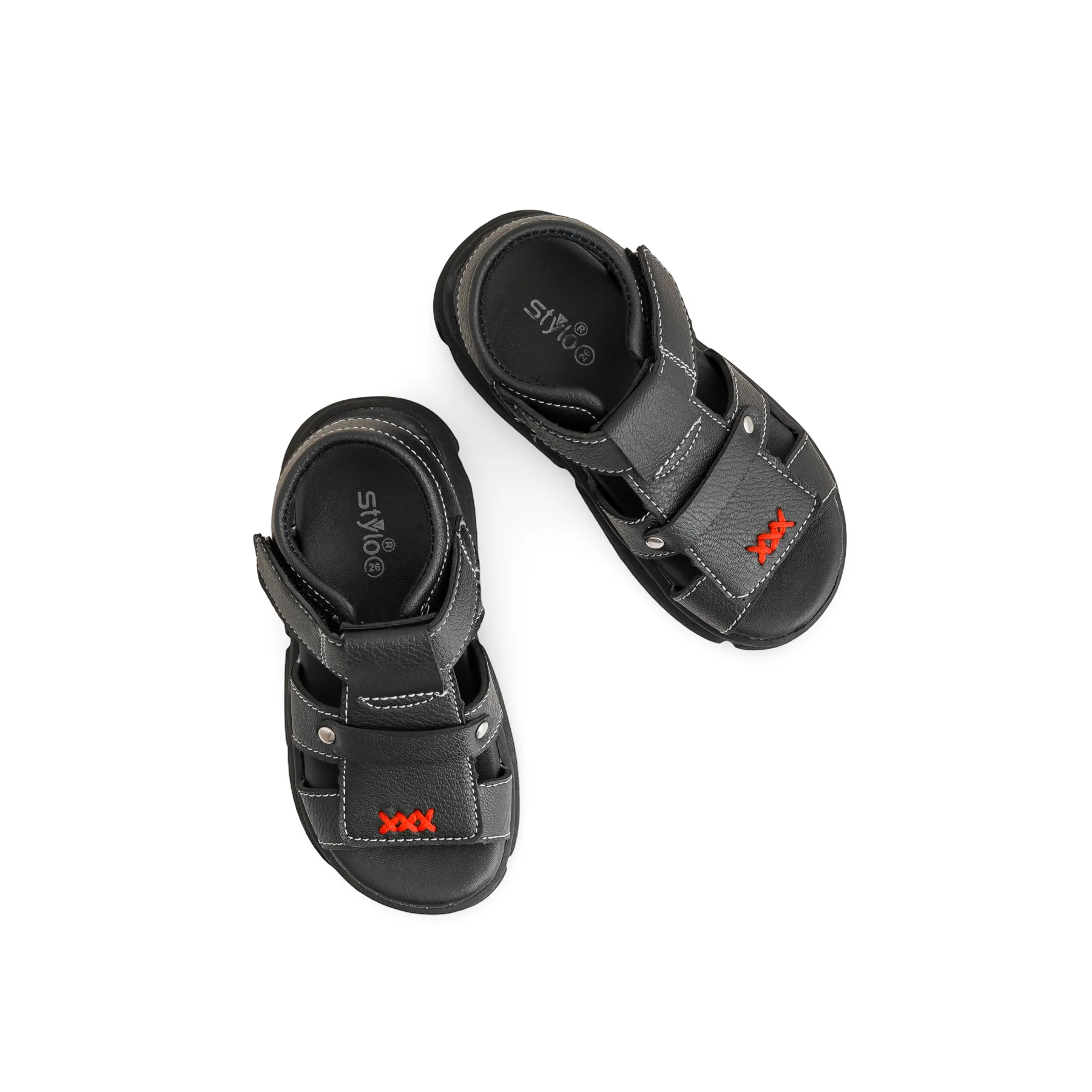 Boys Black Formal Sandal KD4863 - Image 5