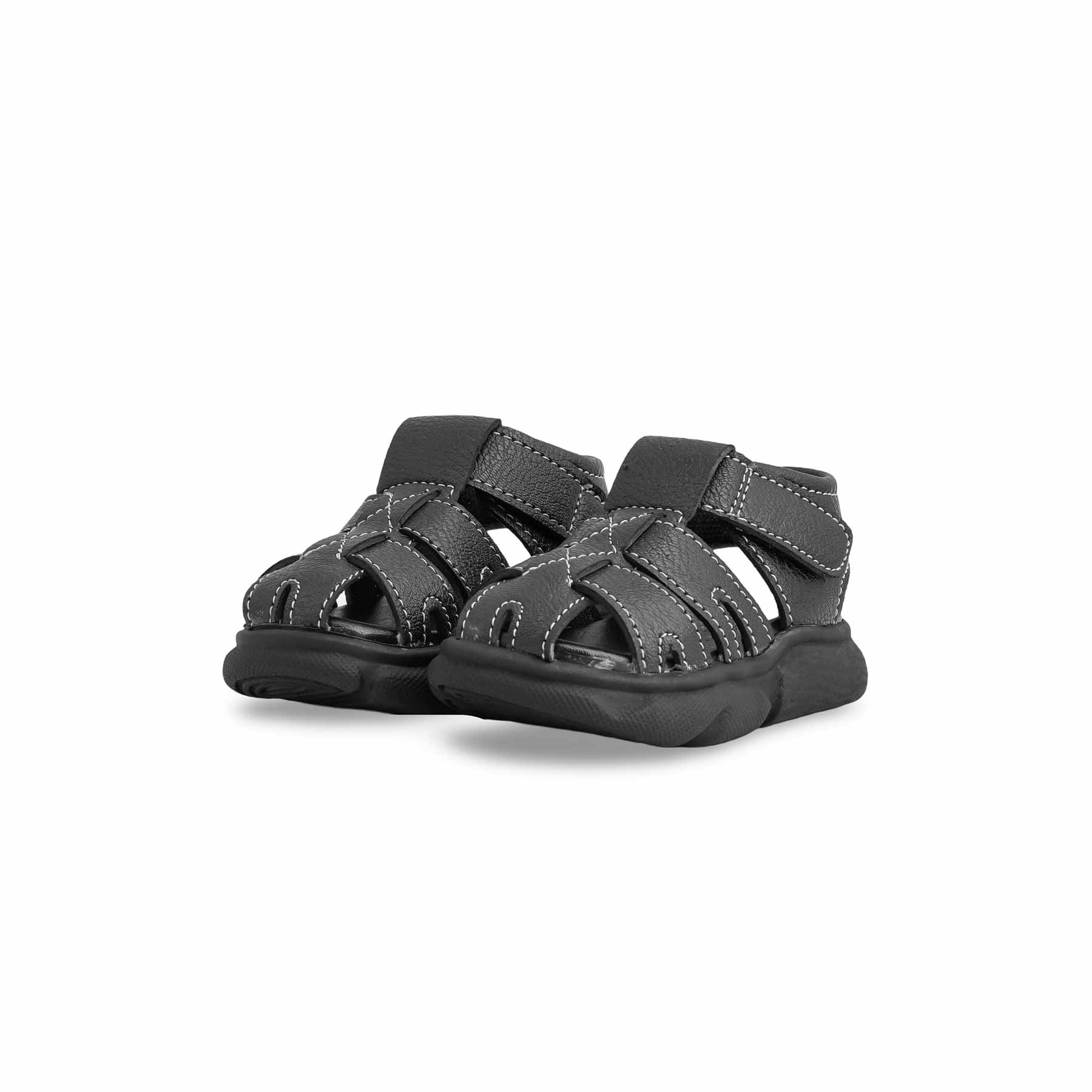 Boys Black Formal Sandal KD4864 - Image 2