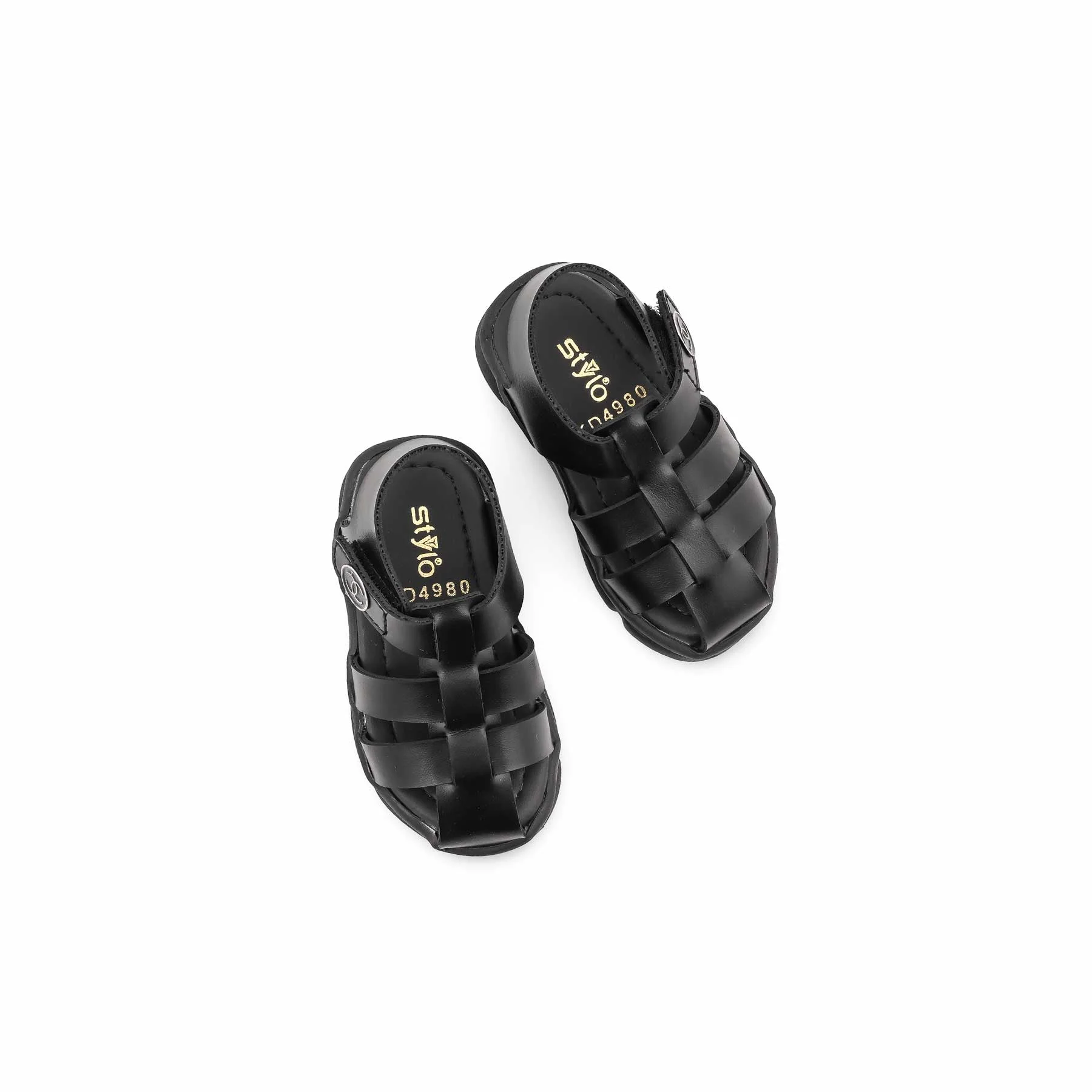 Boys Black Formal Sandal KD4980 - Image 5