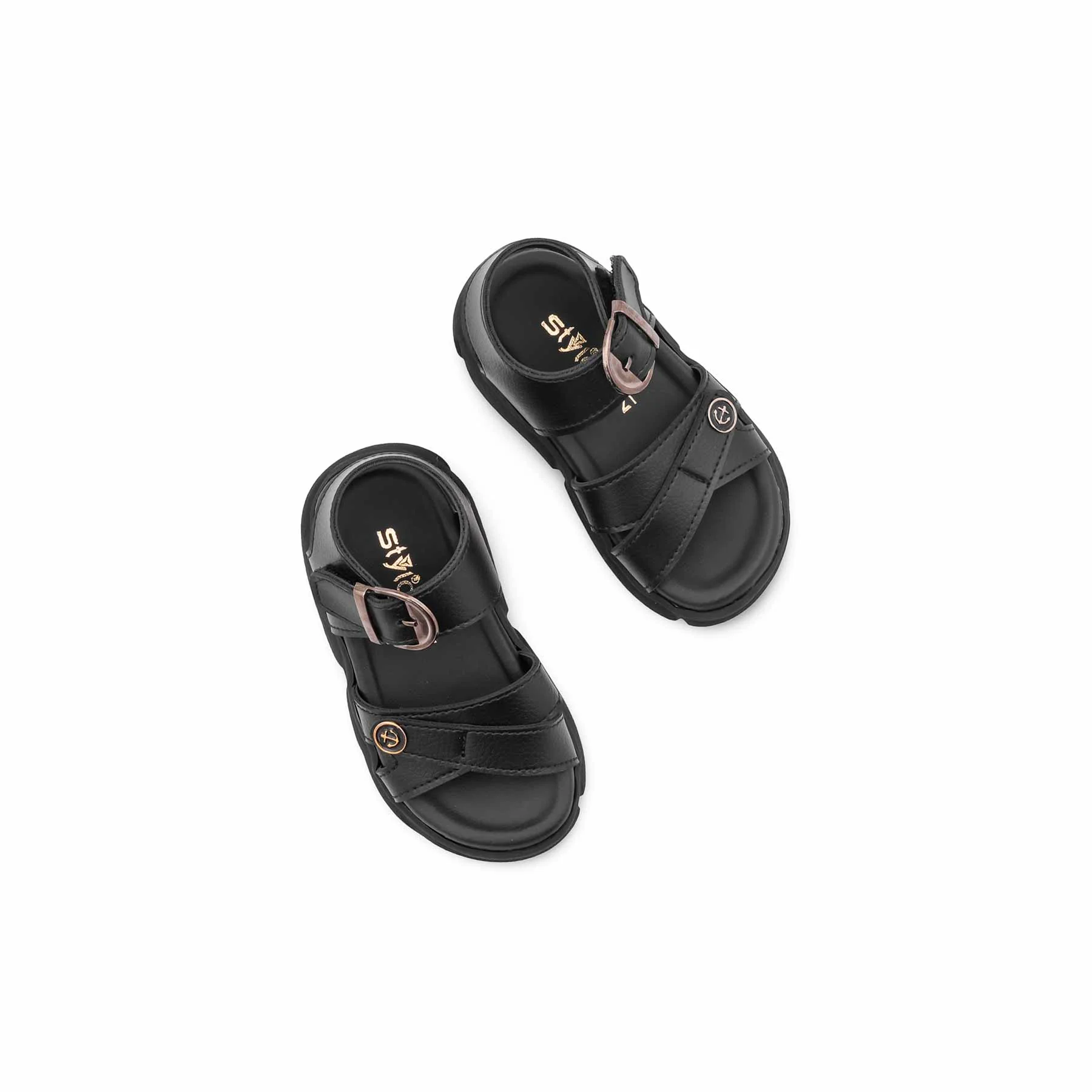 Boys Black Formal Sandal KD4981 - Image 5