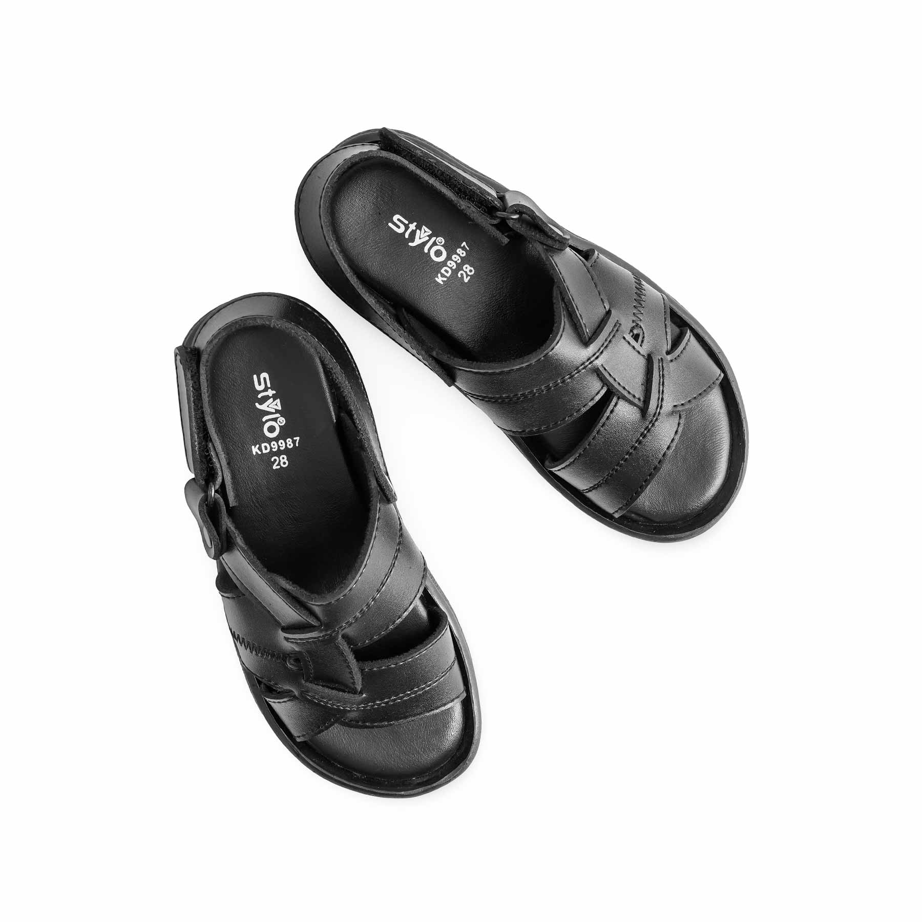 Boys Black Formal Sandal KD9987 - Image 5