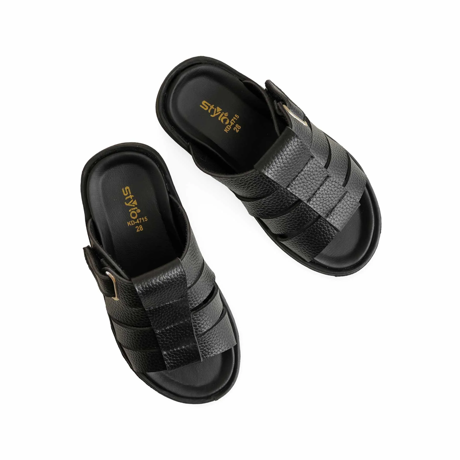Boys Black Formal Slipper KD4715 - Image 5