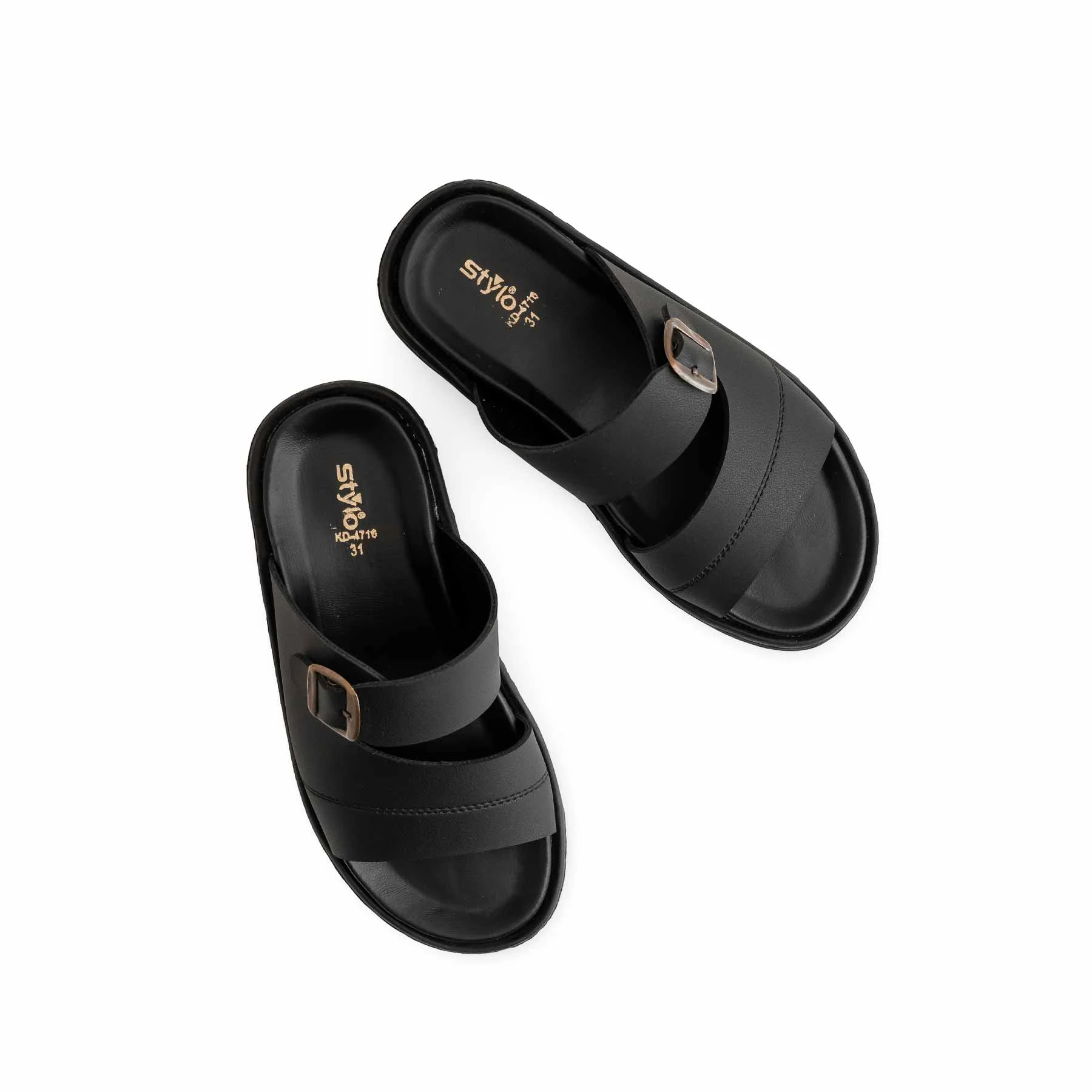 Boys Black Formal Slipper KD4716 - Image 5