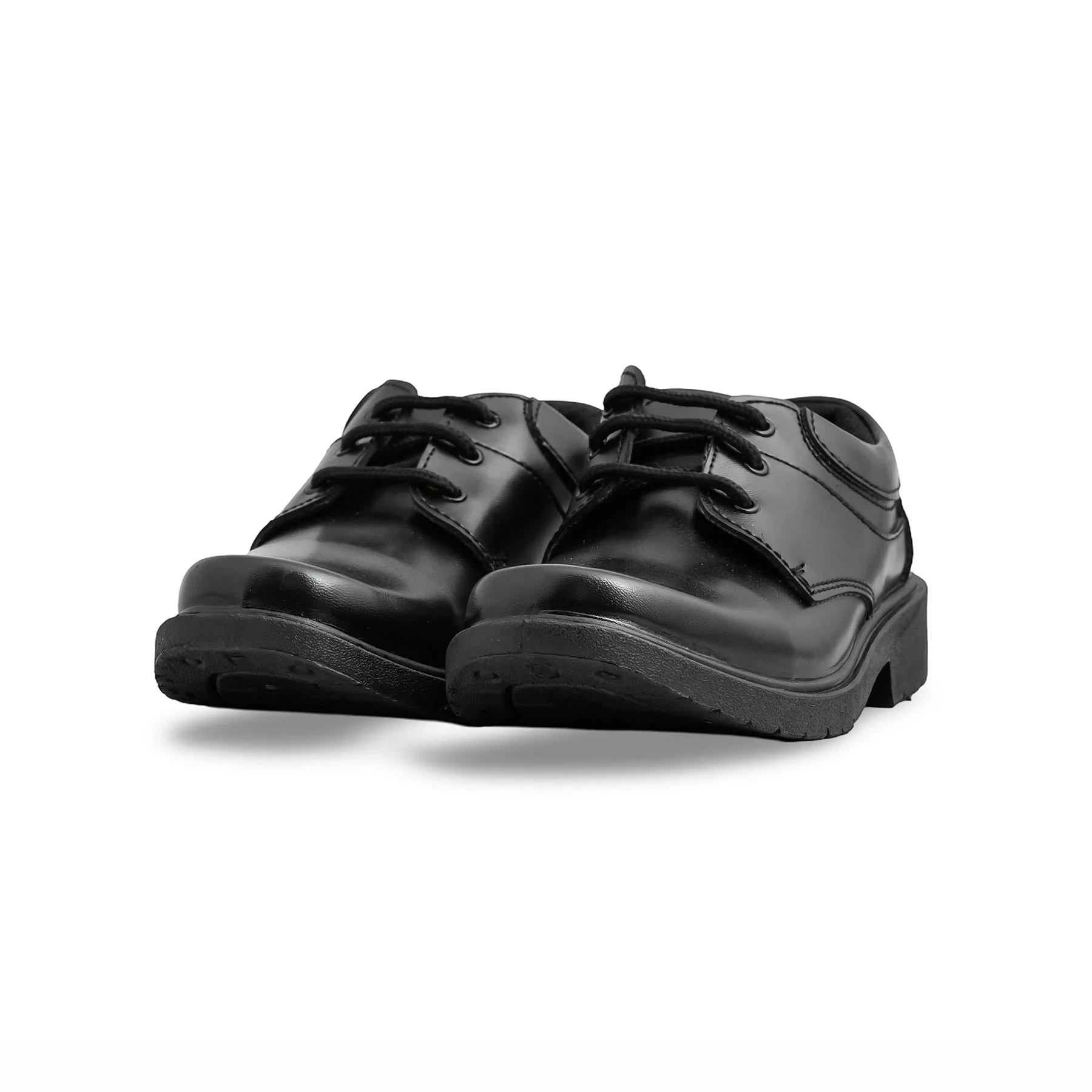 Boys Black Lace Up School Shoes SK1101 - Image 3