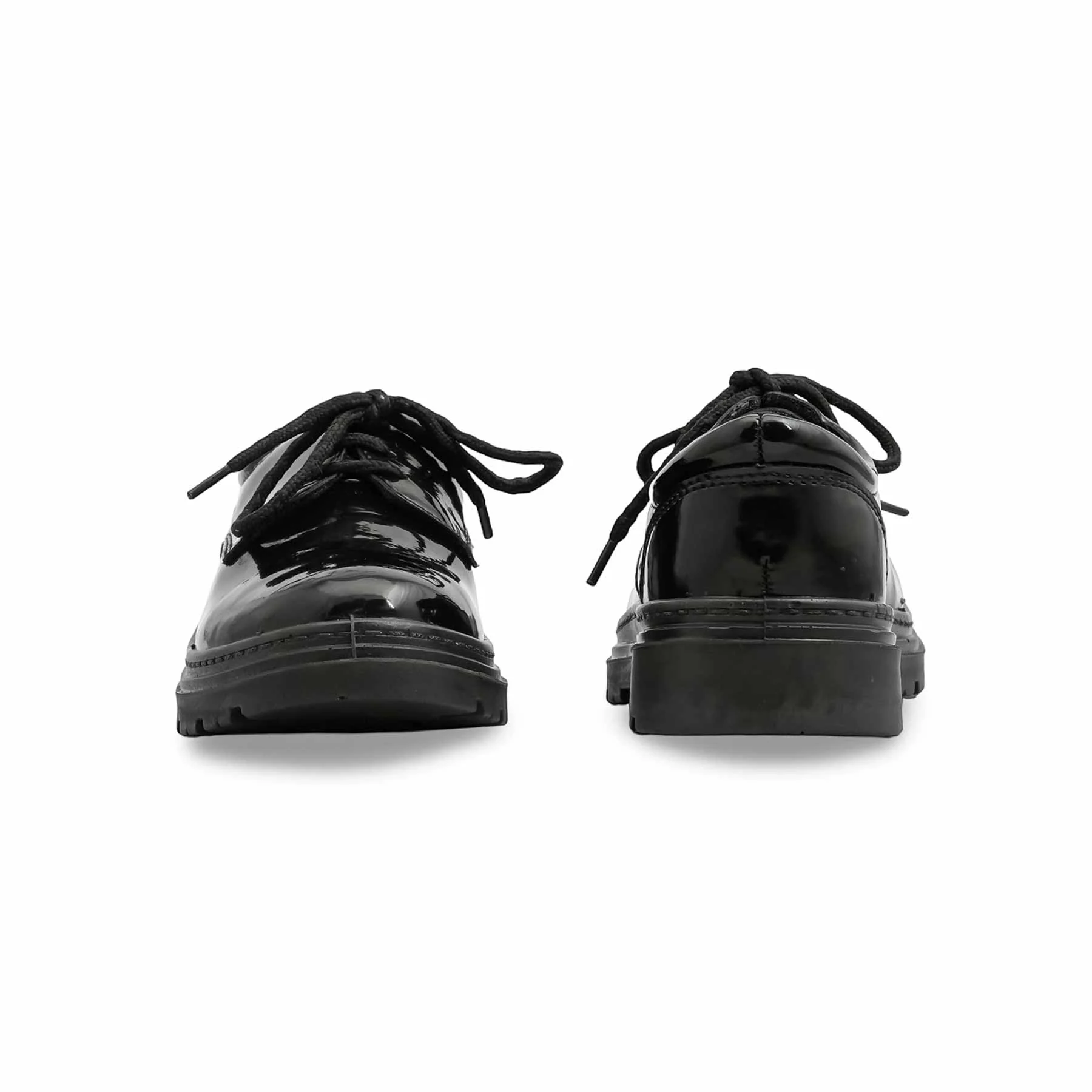 Boys Black Lace Up School Shoes SK1105 - Image 4