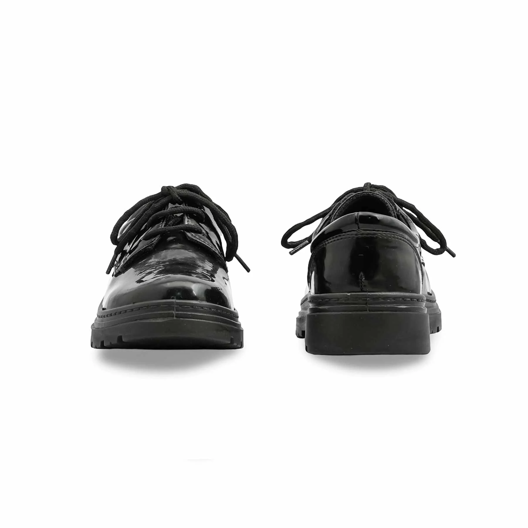 Boys Black Lace Up School Shoes SK1106 - Image 4