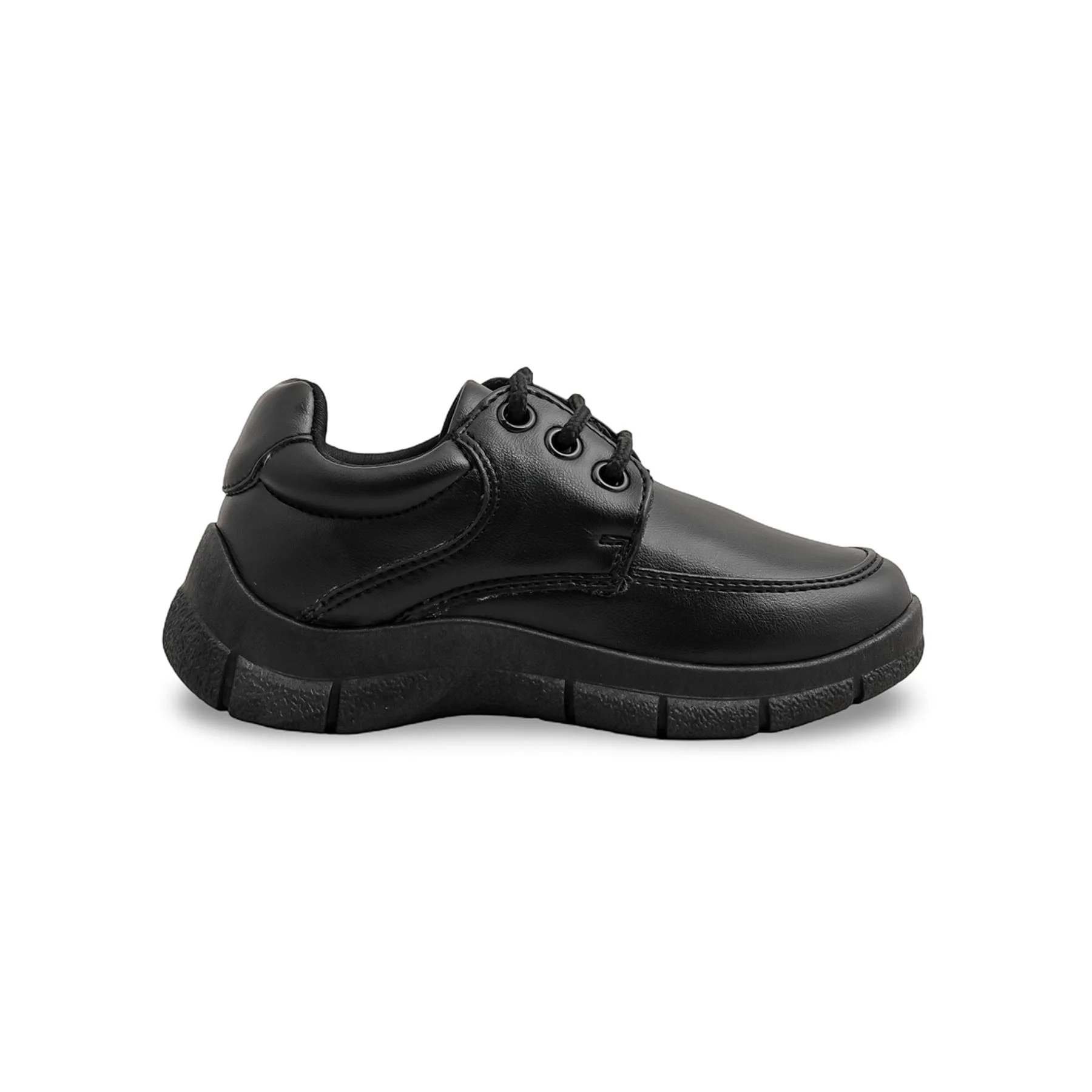 Boys Black Lace Up School Shoes SK1111 - Image 2