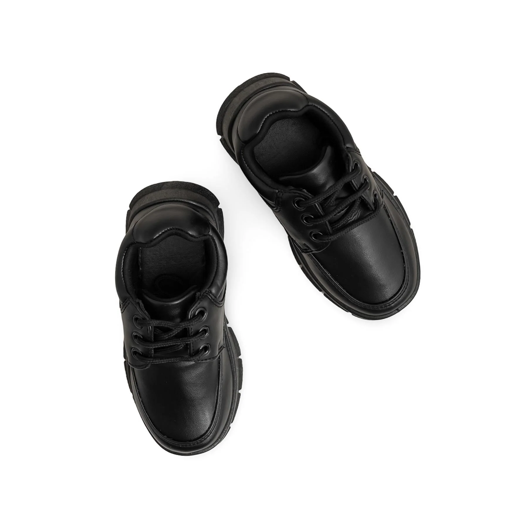 Boys Black Lace Up School Shoes SK1111 - Image 5