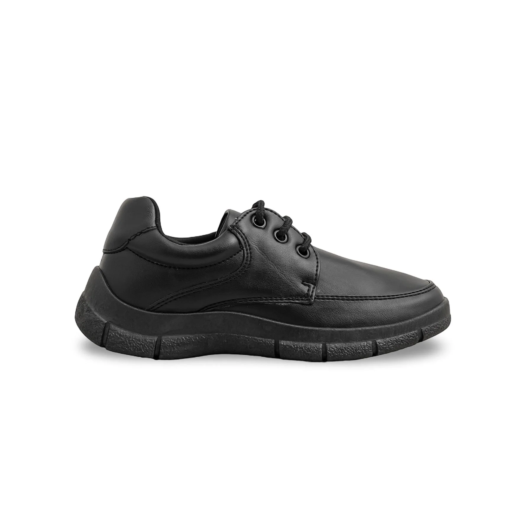 Boys Black Lace Up School Shoes SK1112 - Image 2