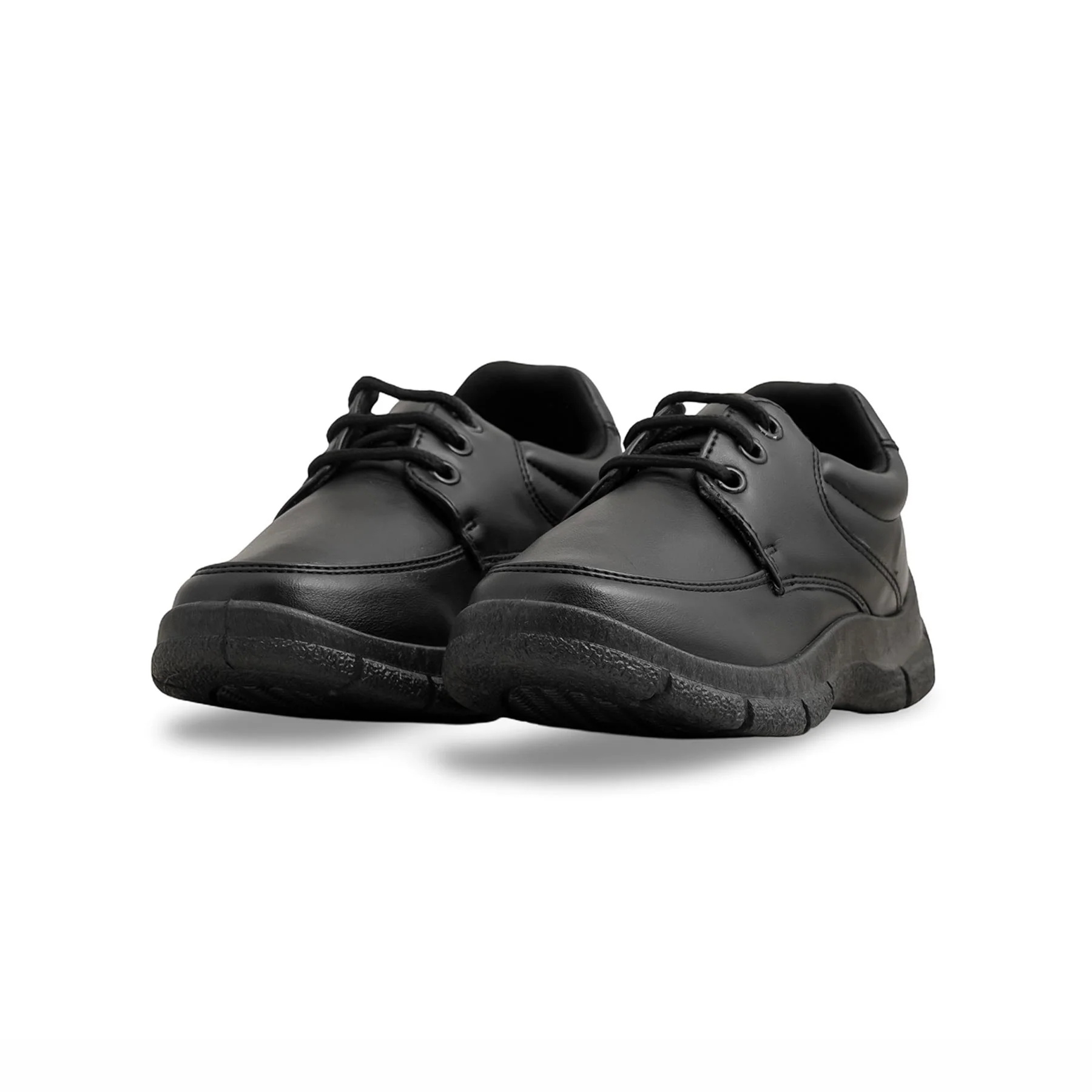 Boys Black Lace Up School Shoes SK1112 - Image 3