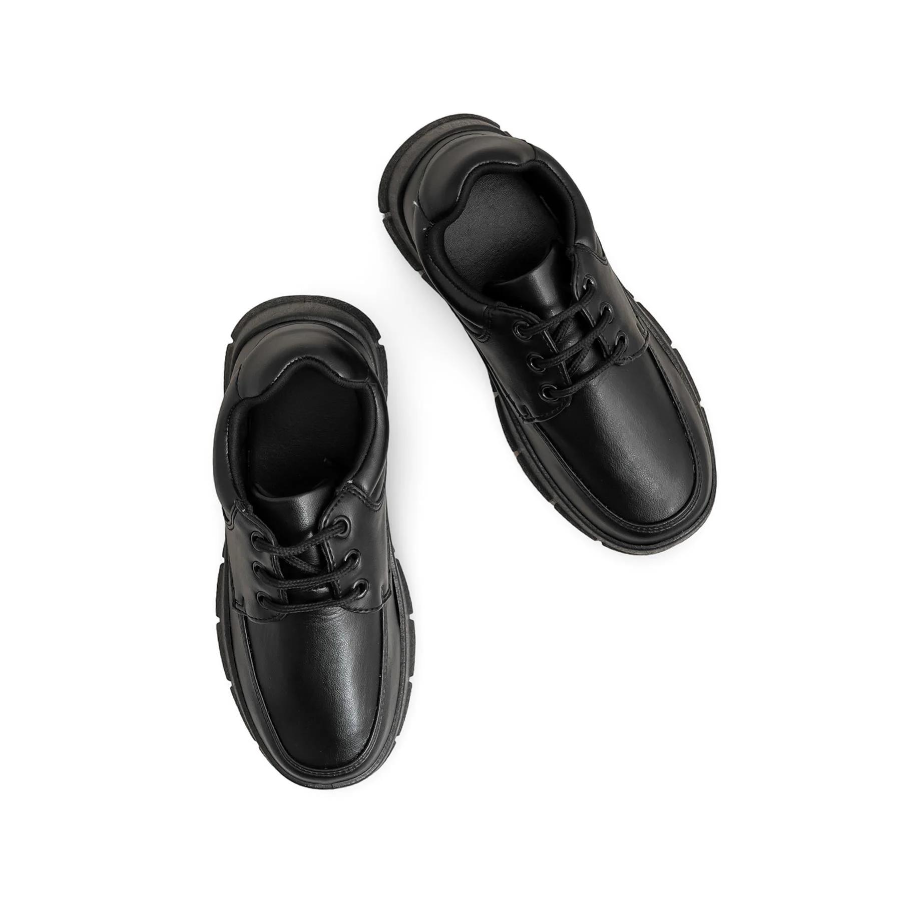Boys Black Lace Up School Shoes SK1112 - Image 5
