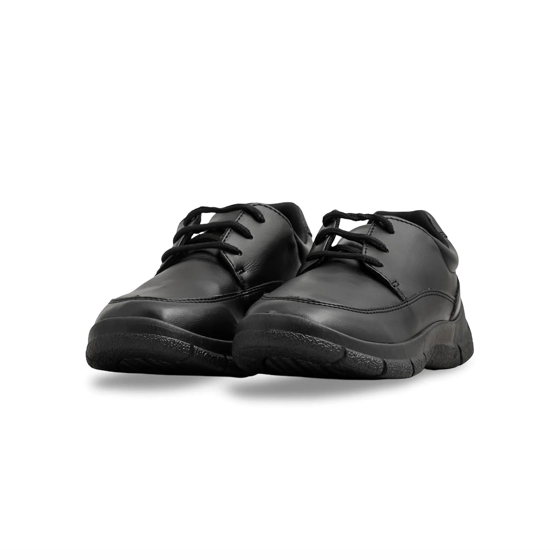 Boys Black Lace Up School Shoes SK1114 - Image 3