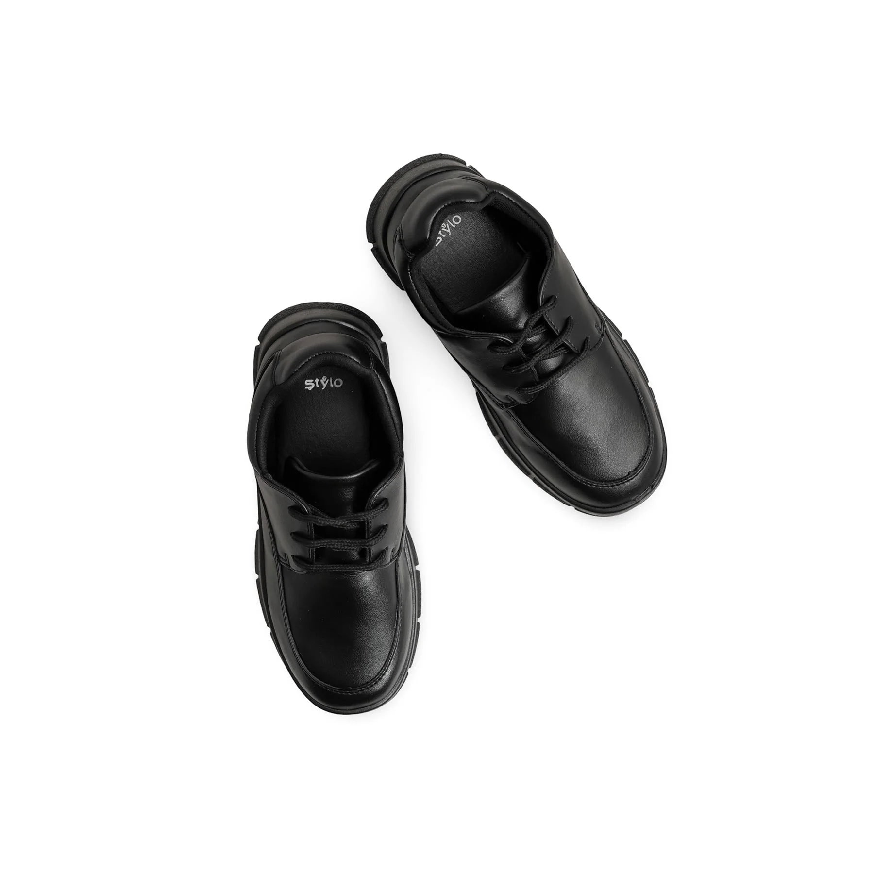 Boys Black Lace Up School Shoes SK1114 - Image 5