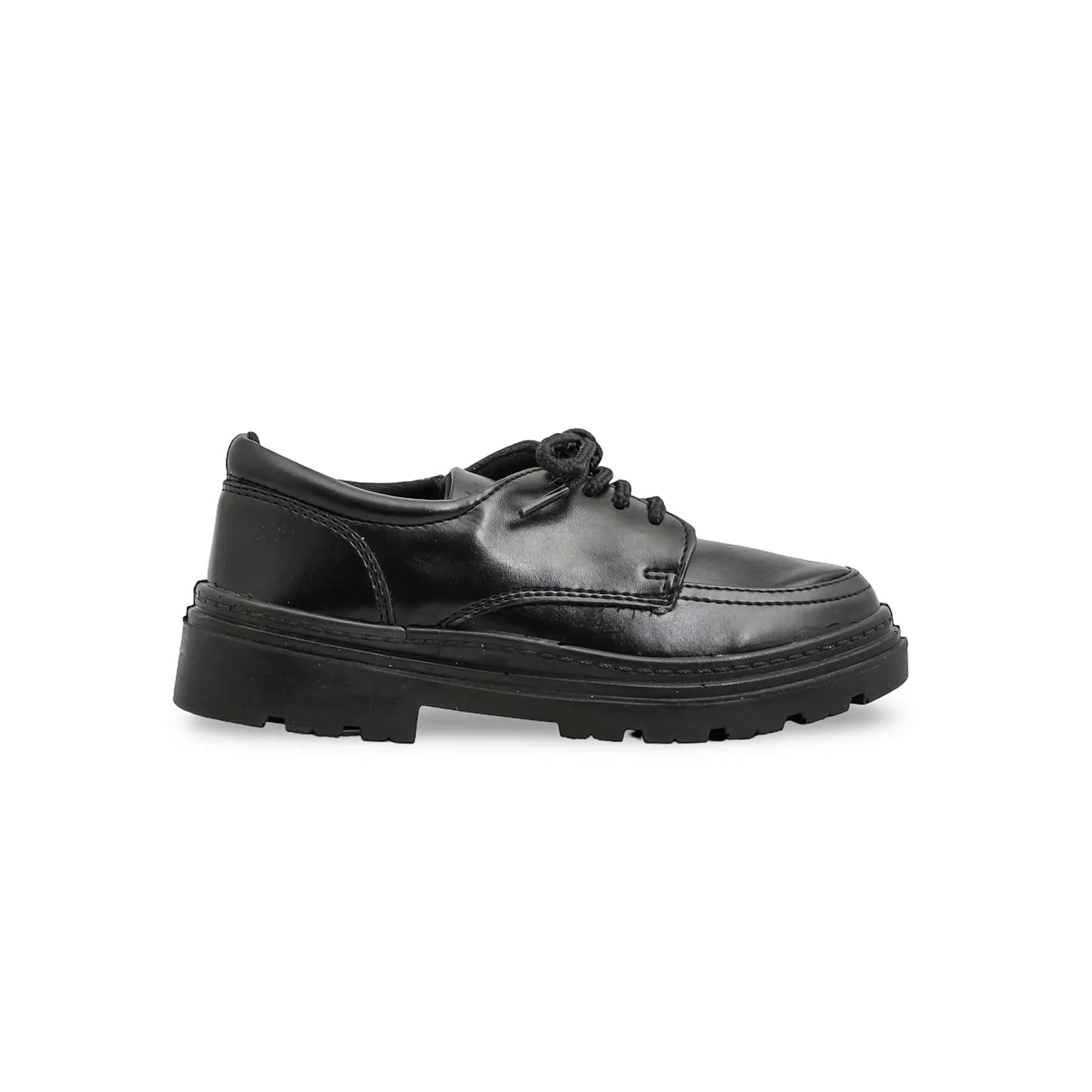 Boys Black Lace Up School Shoes SK1115 - Image 2