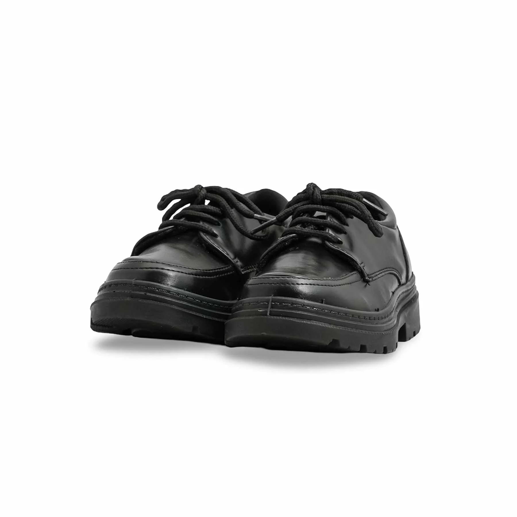 Boys Black Lace Up School Shoes SK1115 - Image 3