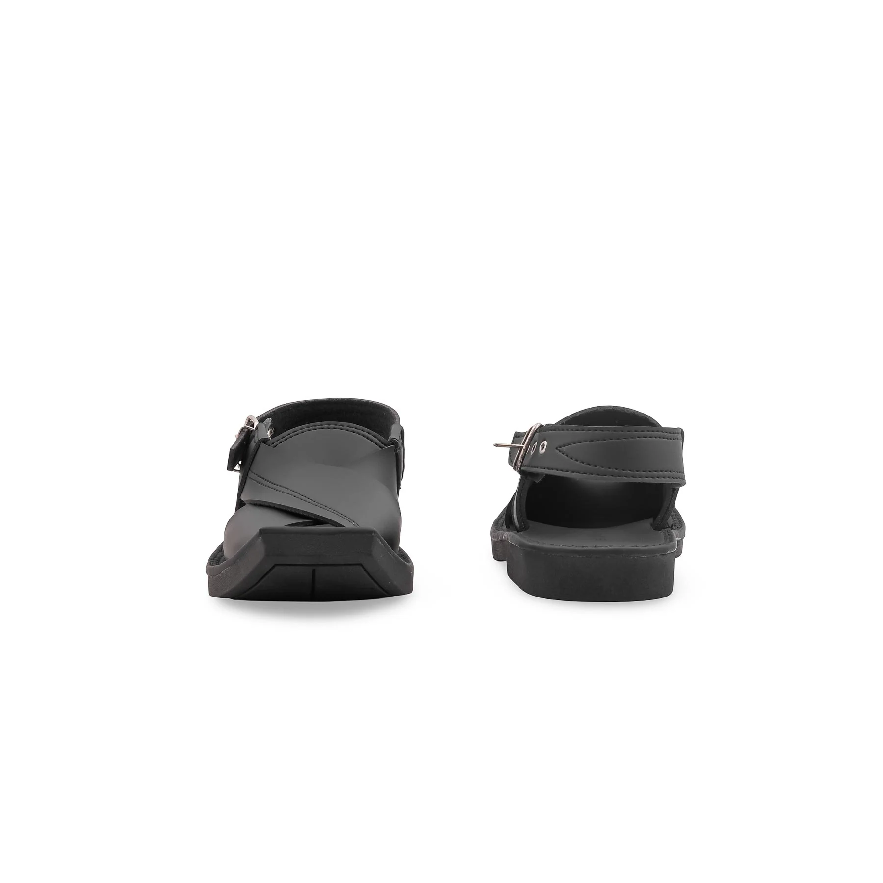Boys Black Peshawari Chappal KD2678 - Image 4