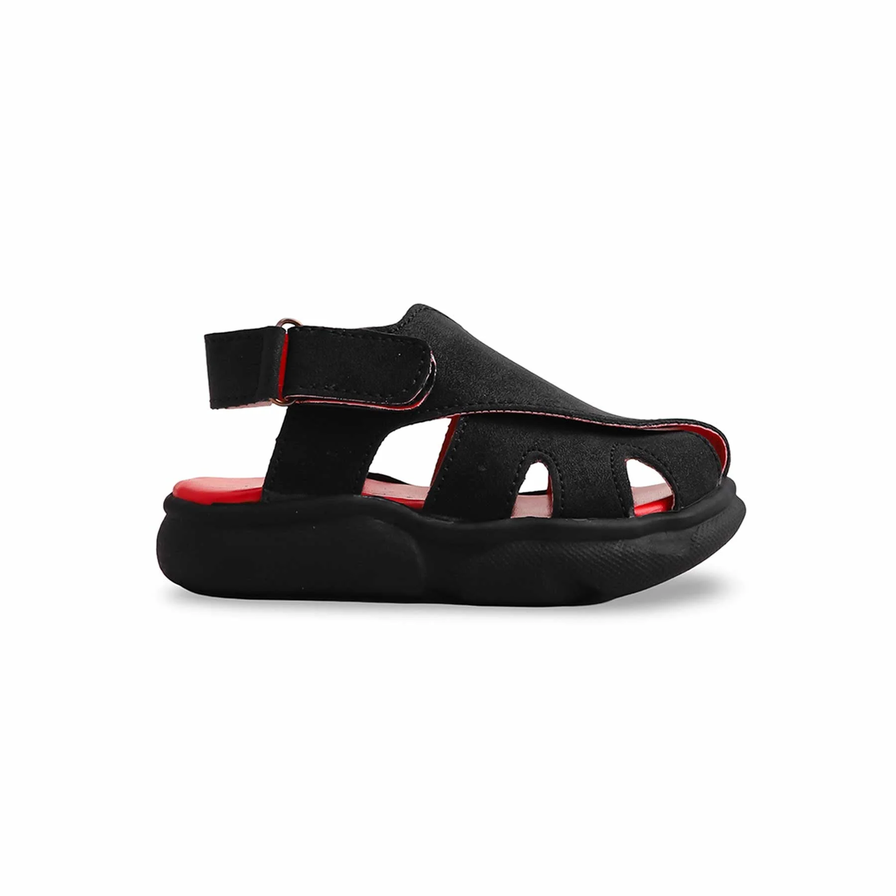 Boys Black Peshawari Chappal KD4735 - Image 2
