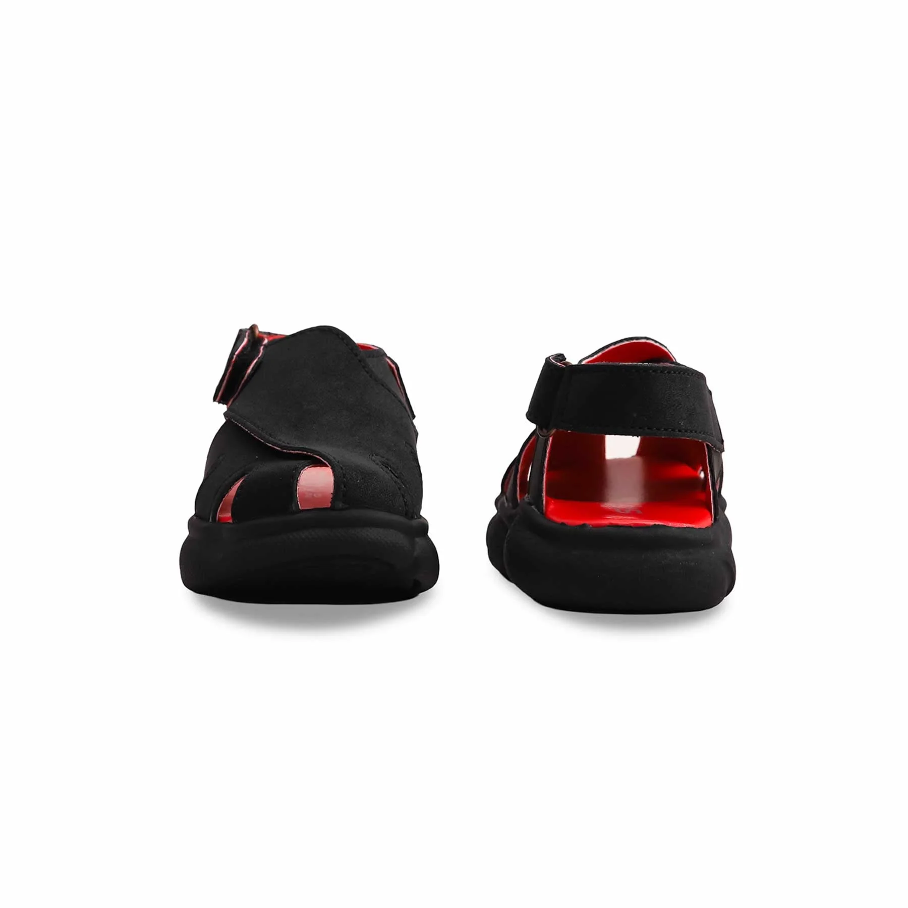 Boys Black Peshawari Chappal KD4735 - Image 4