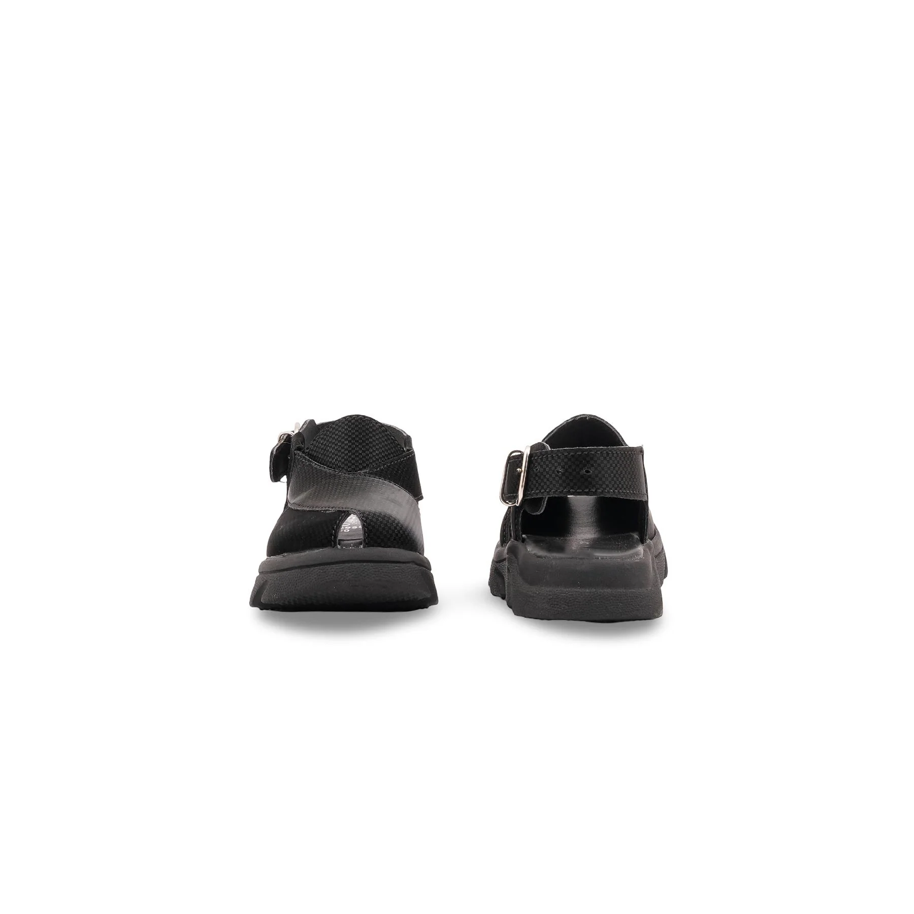 Boys Black Peshawari Chappal KD4956 - Image 4