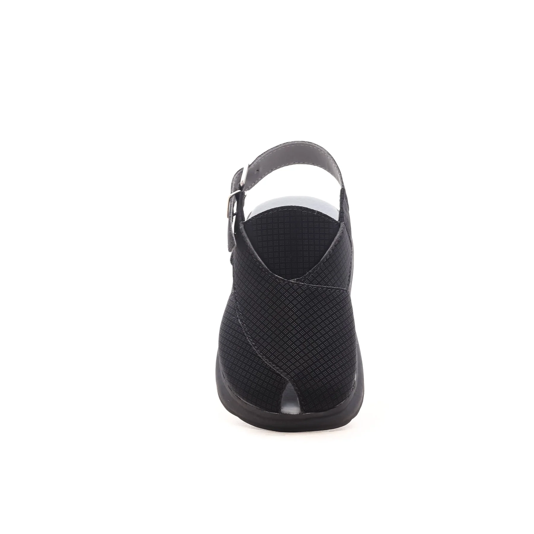 Boys Black Peshawari Chappal KD9302 - Image 3
