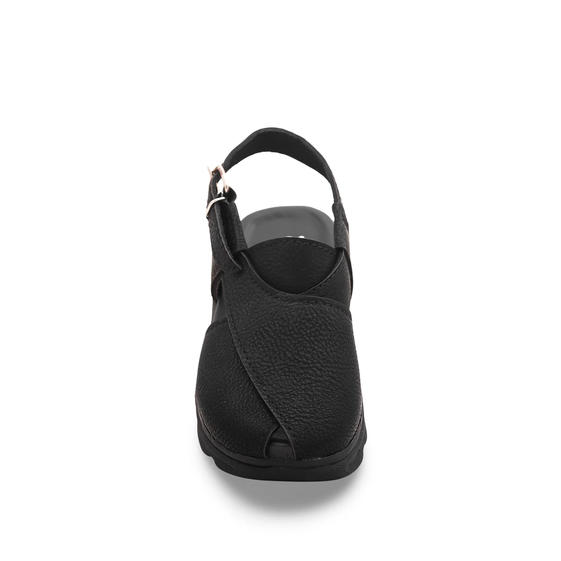 Boys Black Peshawari Chappal KD9456 - Image 3