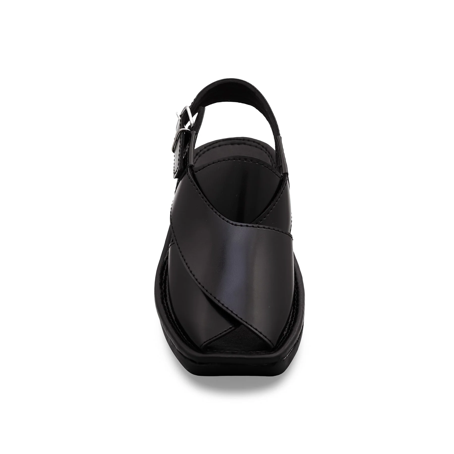 Boys Black Peshawari Chappal KD9725 - Image 3