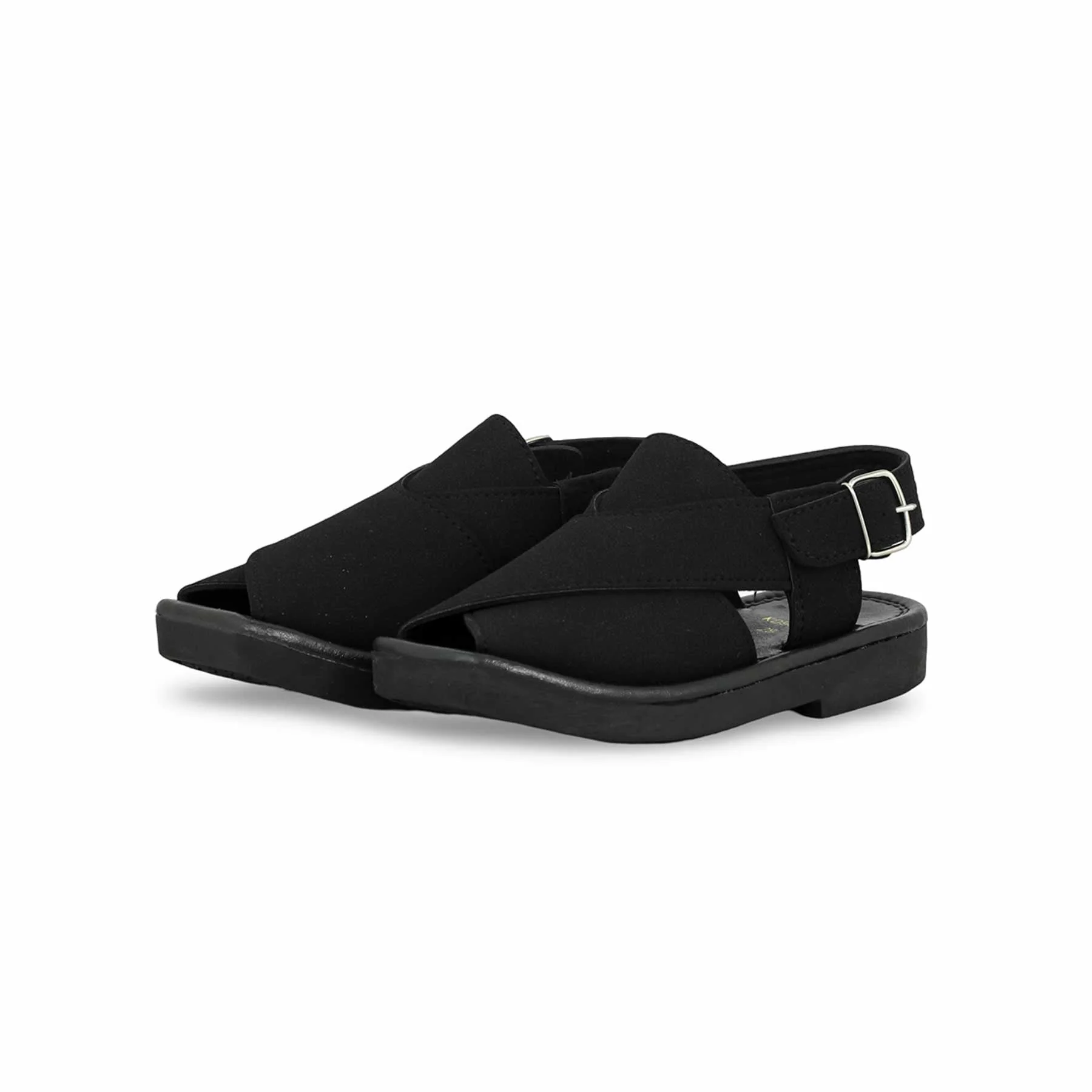 Boys Black Peshawari Chappal KD9939 - Image 3