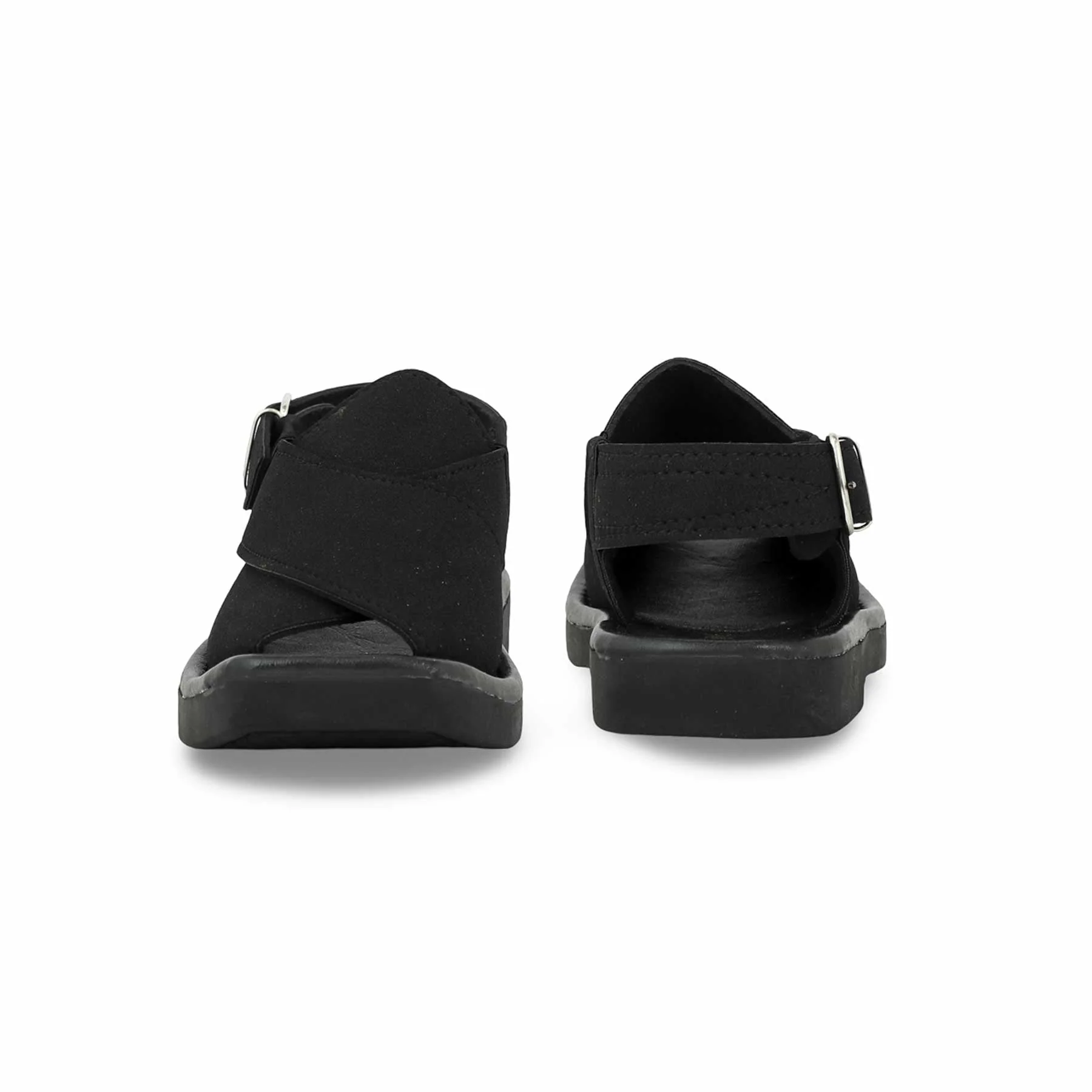 Boys Black Peshawari Chappal KD9939 - Image 4